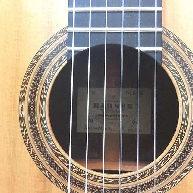 Guys!! I have a new roommate!! 1960 Hauser II, on loan for a year by a collector who shall remain anonymous. I am over the moon and thankful! Bring it on, next project (more soon..) #dreamscometrue #guitardreams #womenoftheguitar #odaat #gratitude #musicianlife