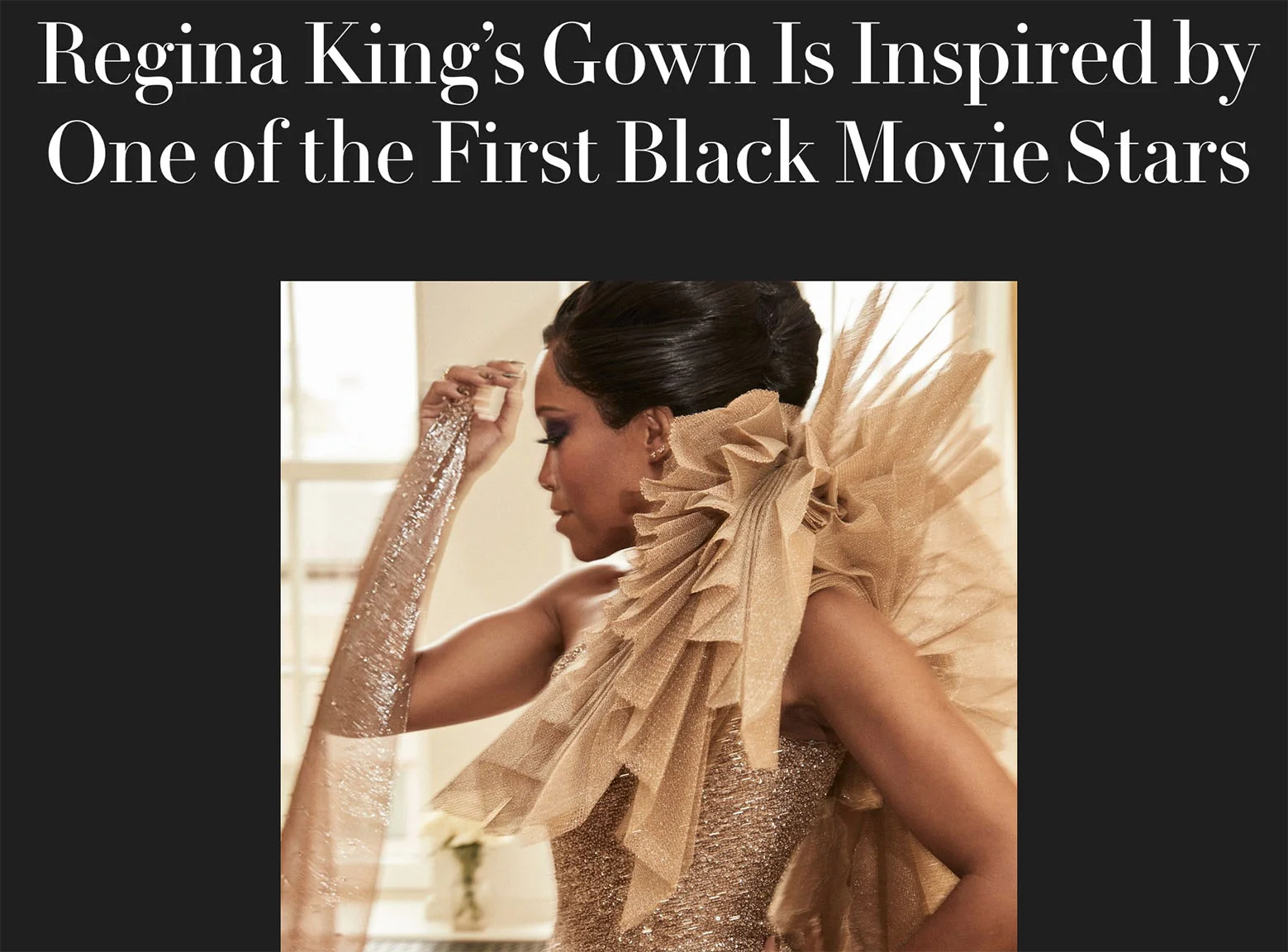 Regina King in ODLR for the Met Gala 2019: