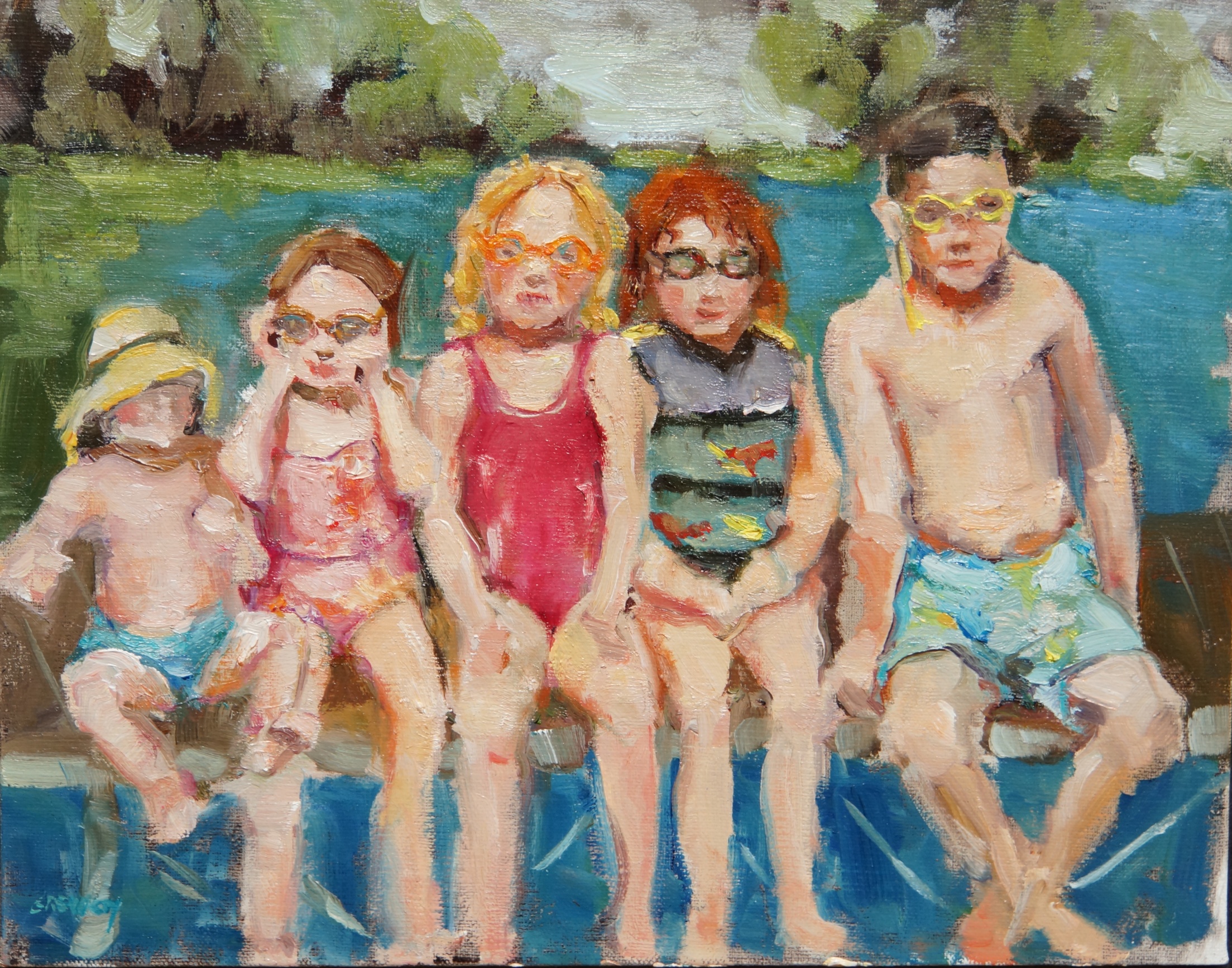 Family Affair (oil on canvas)