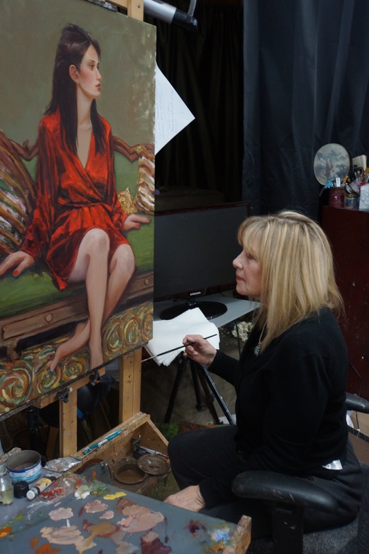 Working at my home studio in Medina, MN.