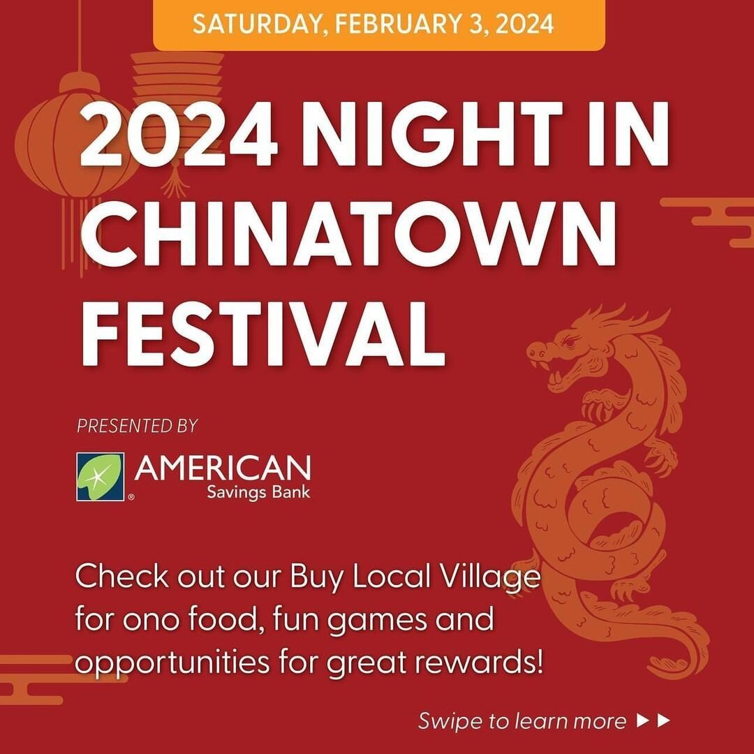 REPOST @asbhawaii 
ASB is sponsoring the Chinatown808 2024 Night in Chinatown Festival &amp; Lunar New Year Parade for the second year in a row! This year, we&rsquo;re adding a brand-new feature to the event &ndash; ASB&rsquo;s Buy Local Village! 🧧?