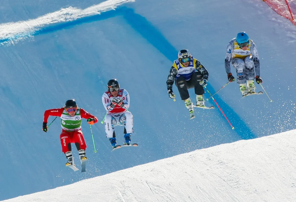 Jamie Prebble (far right) in action 