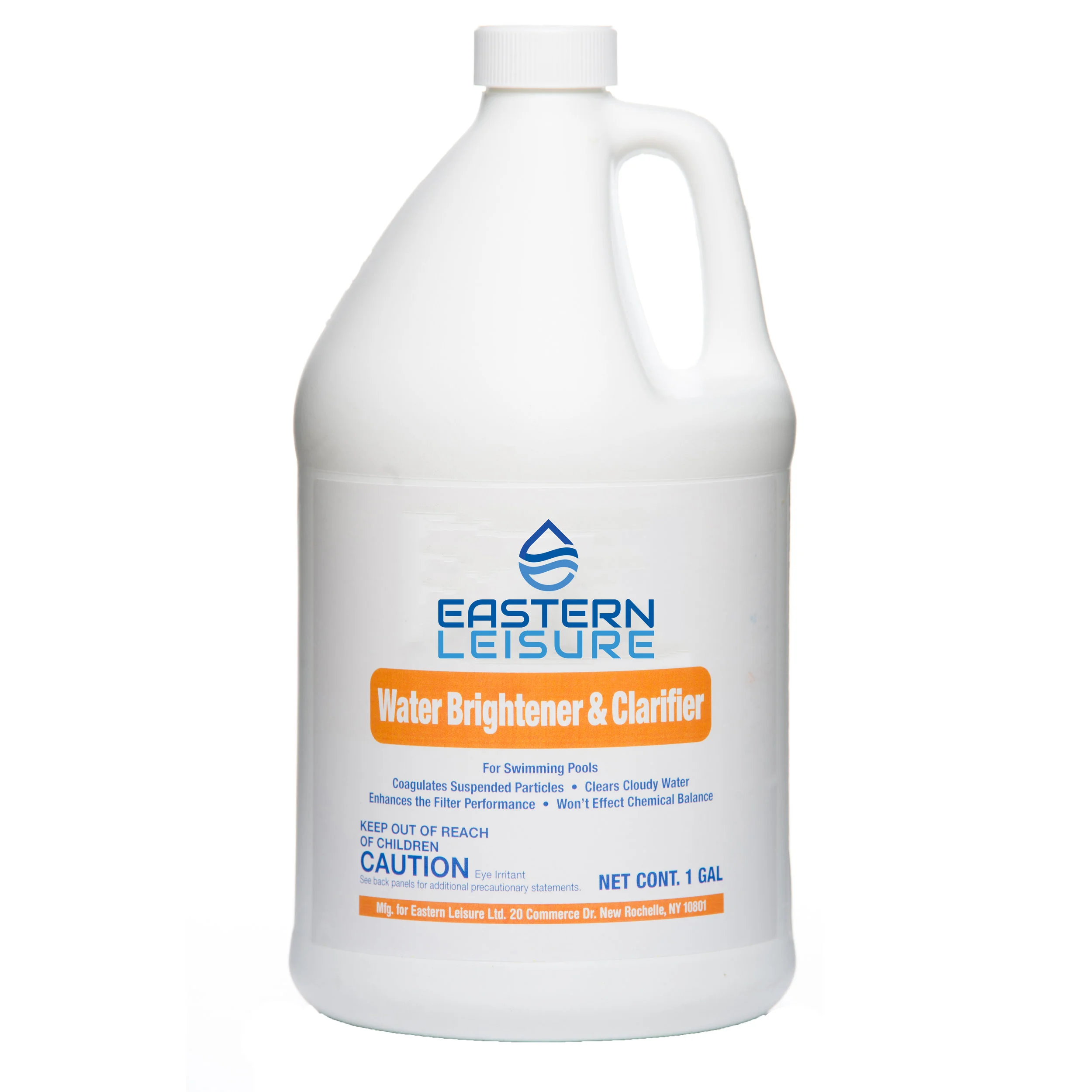Water Brightener and Clarifier ELP16A - 1 qt. bottle, 12/case ELP16D - 1 gal. bottle, 4/case An economical product that keeps pool water sparkling and clear. Dosage: 4 oz. per 5,000 gal.