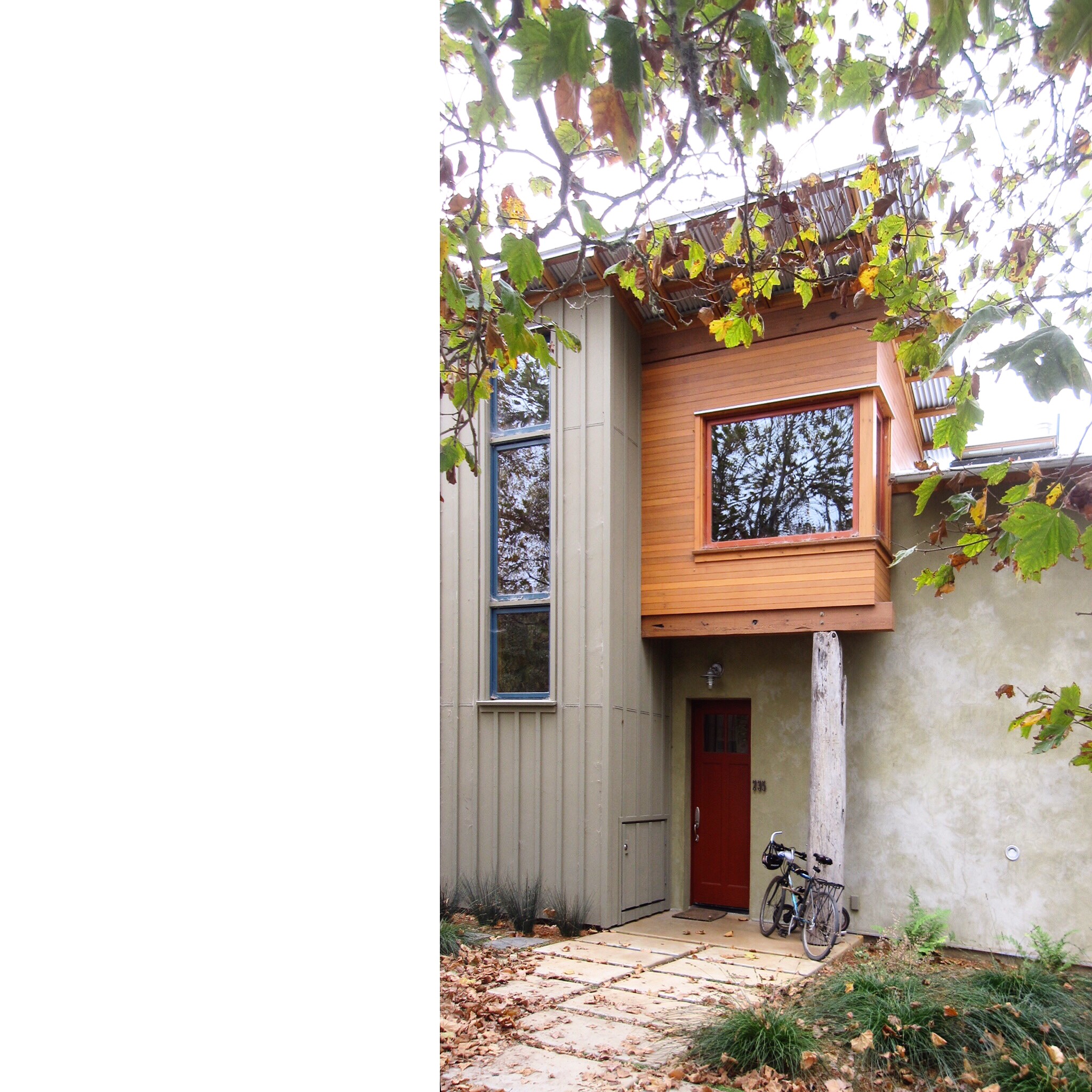  New Straw Bale House in Santa Cruz, CA.  Project Architect  Project by Arkin Tilt Architects  