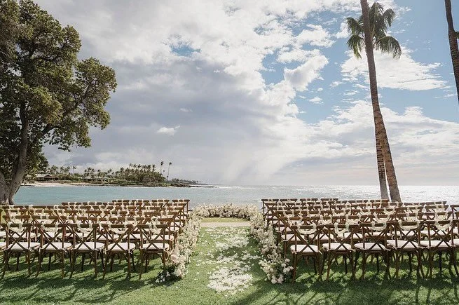 Ceremony at turtle point at the fairmont orchid. 

Venue: @fairmontorchid @fairmontorchidweddings 
Rentals: @bigislandtents 
Photography: @fletchphotography 
Coordination: @blissinbloom