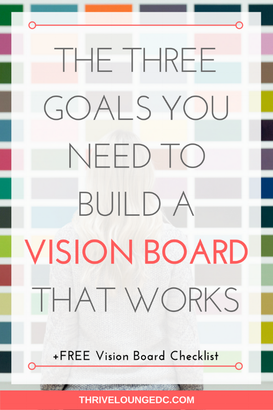 Creating A Vision Board Make Sure You Have These Three Goals First Thrive Lounge