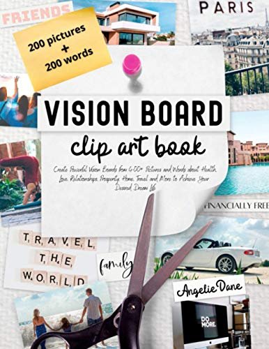 vision board clip art book