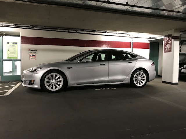Tesla Model S silver