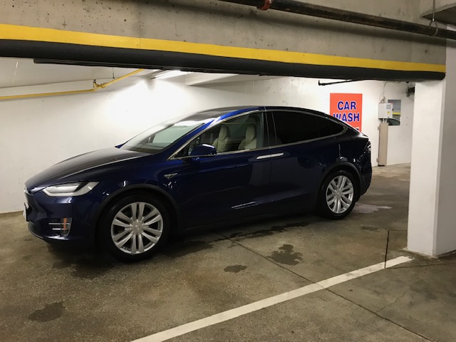 Tesla Model X navy blue