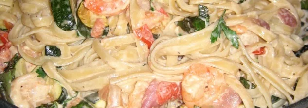 Shrimp Pasta Primavera