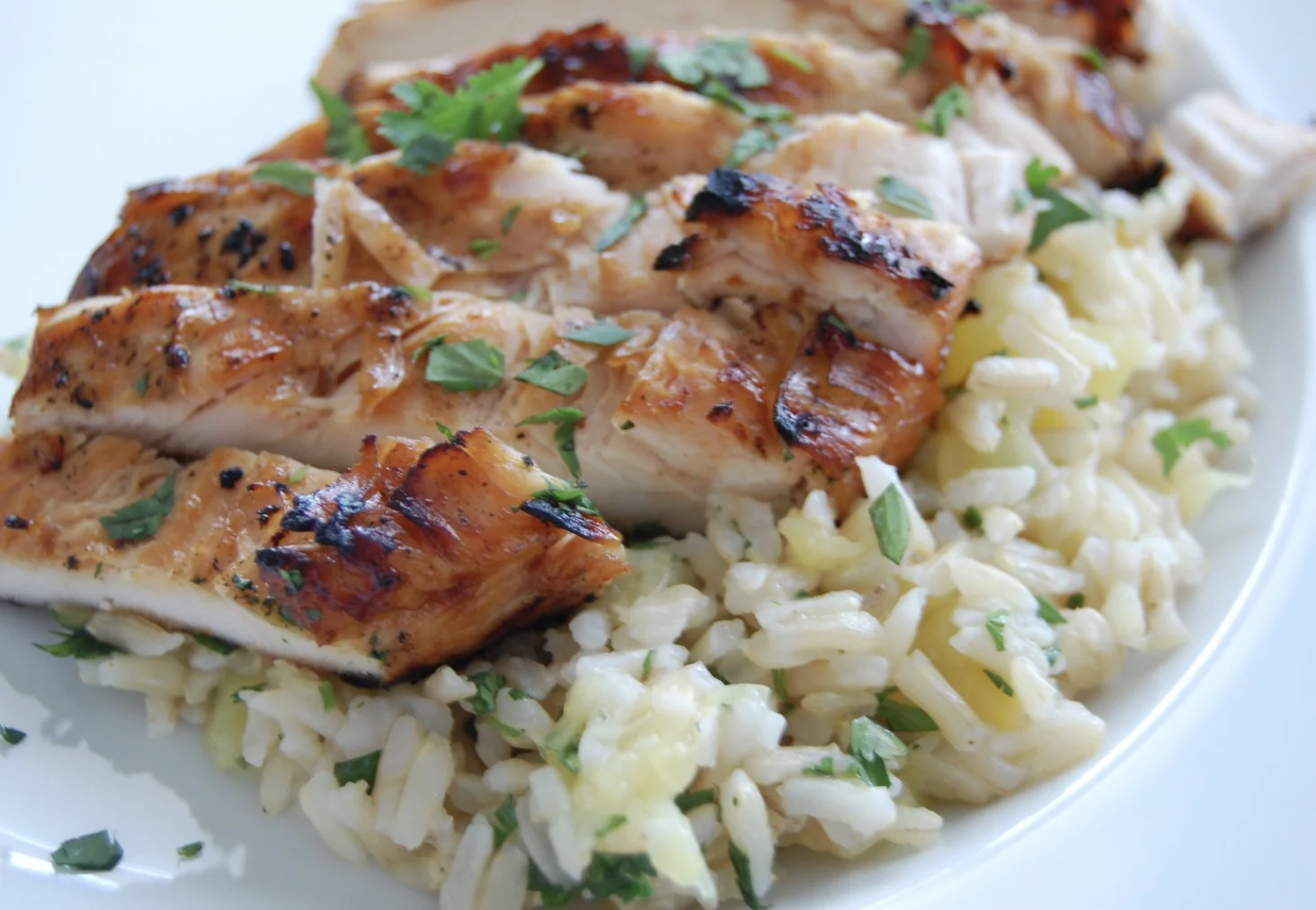 Grilled Chicken With Rice