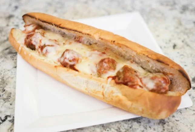 Meatballs Parmigiana Sandwich