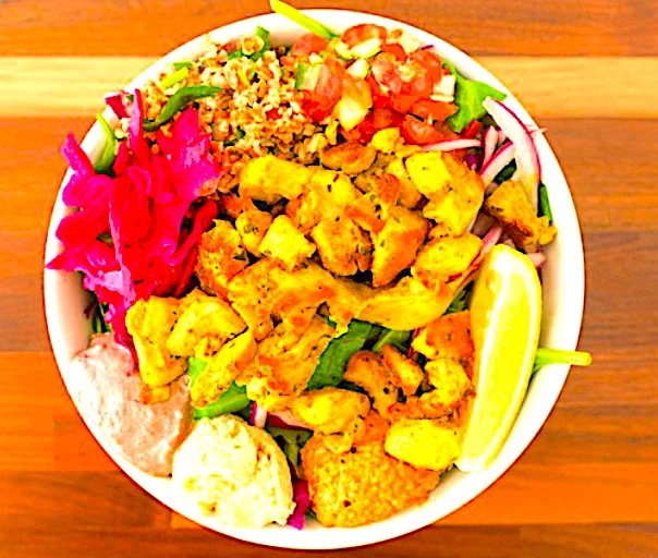 Salad - Baked Falafel (Chickpeas & Herbs)