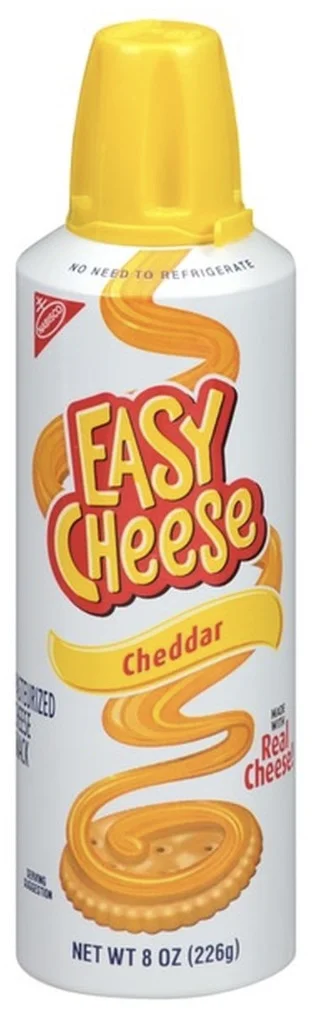 Easy Cheese Cheddar Cheese Snack 8 oz 