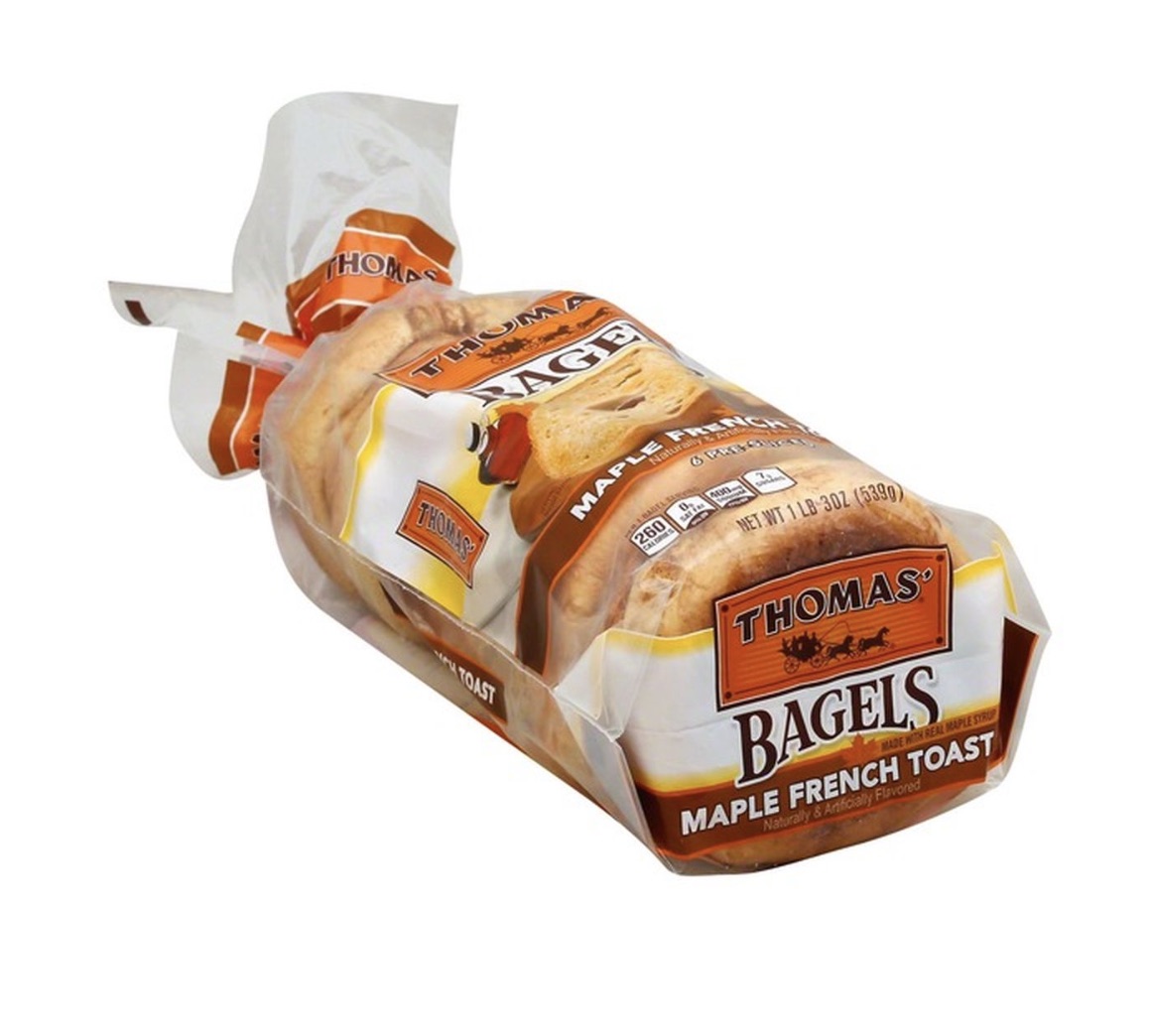 Thomas Bagels, Maple French Toast, Pre-Sliced 19 ea 