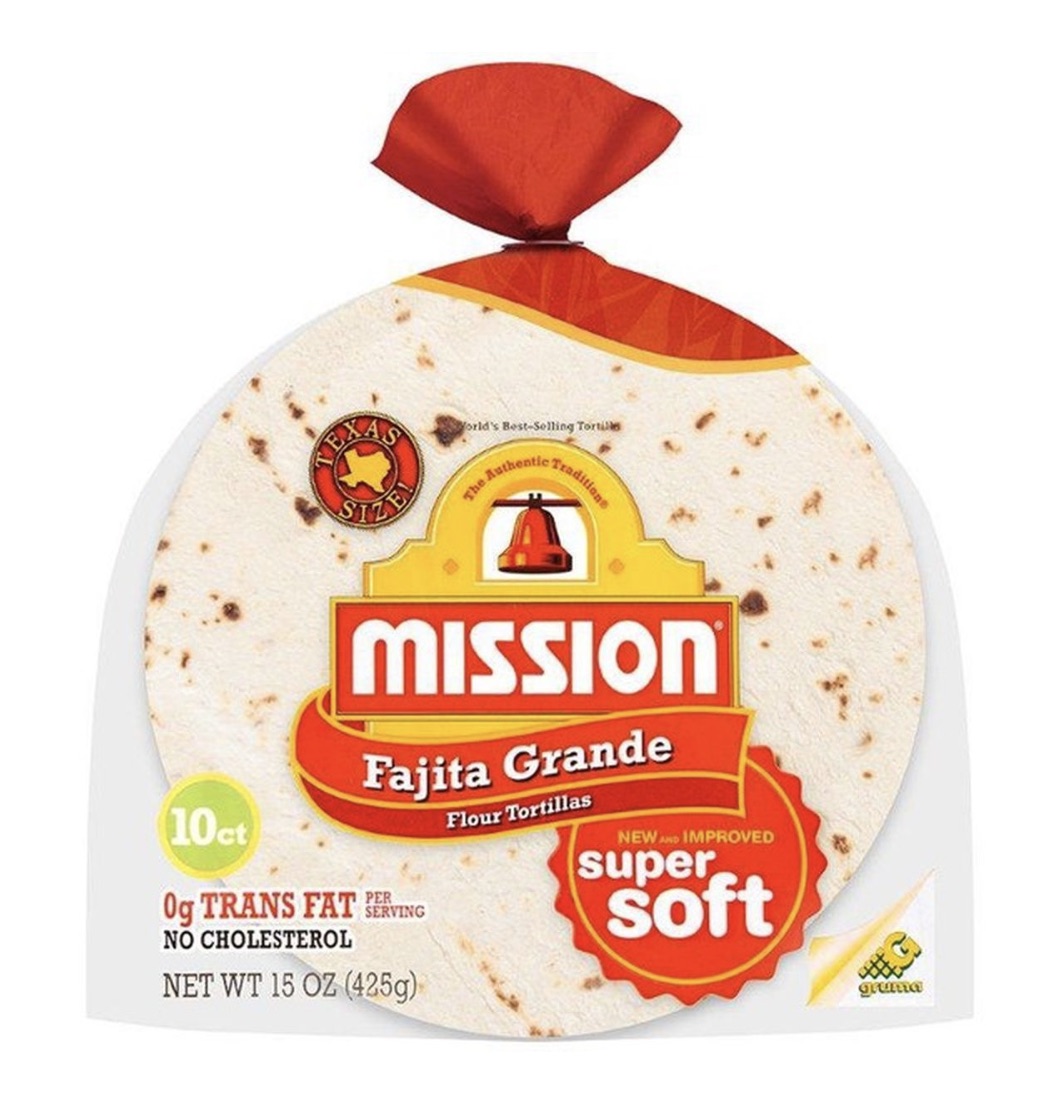Mission Fajita Grande Flour Tortillas 15 oz 