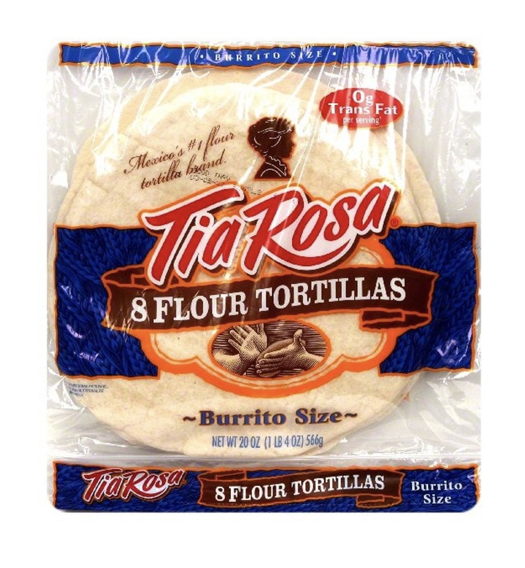 Tia Rosa Flour Tortillas, Burrito Size 8.00 ea 