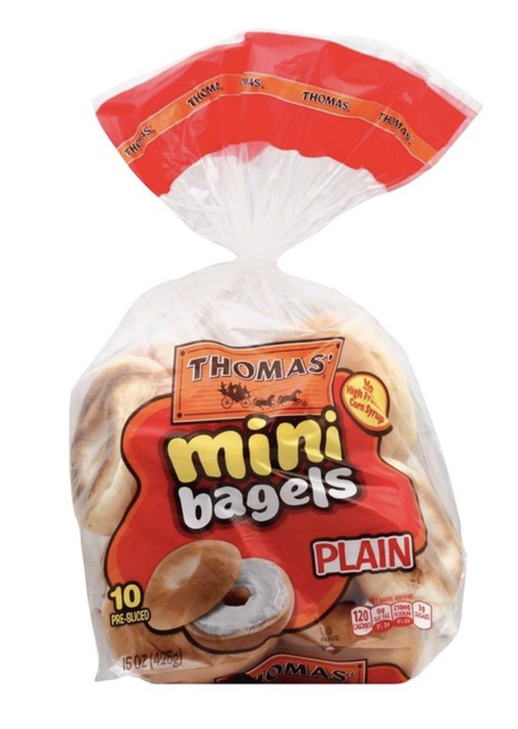 Thomas Mini Plain Bagels 10 ct 