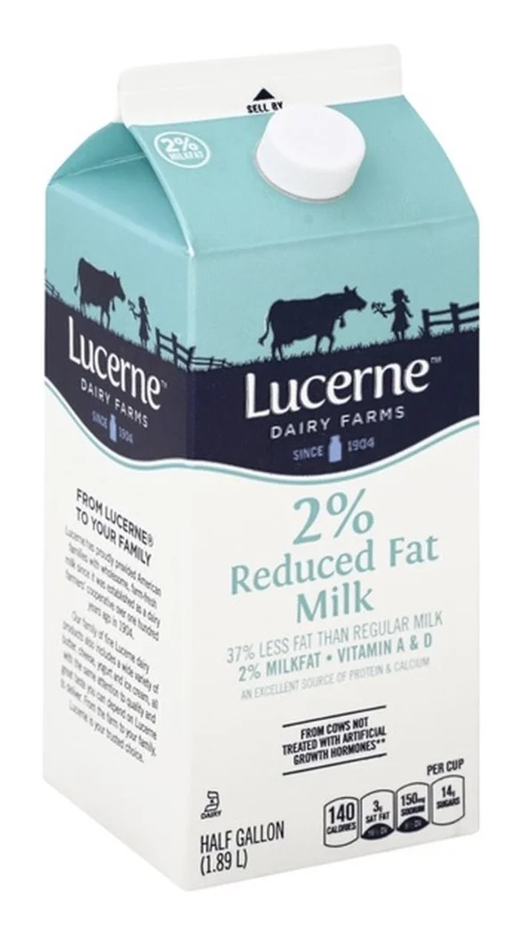 Lucerne 2% Reduced Fat Milk 0.5 gal
