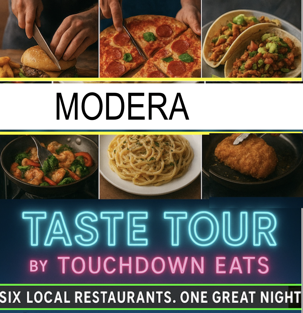 Taste Tour MODERA Mondays 6:30pm Free delivery  