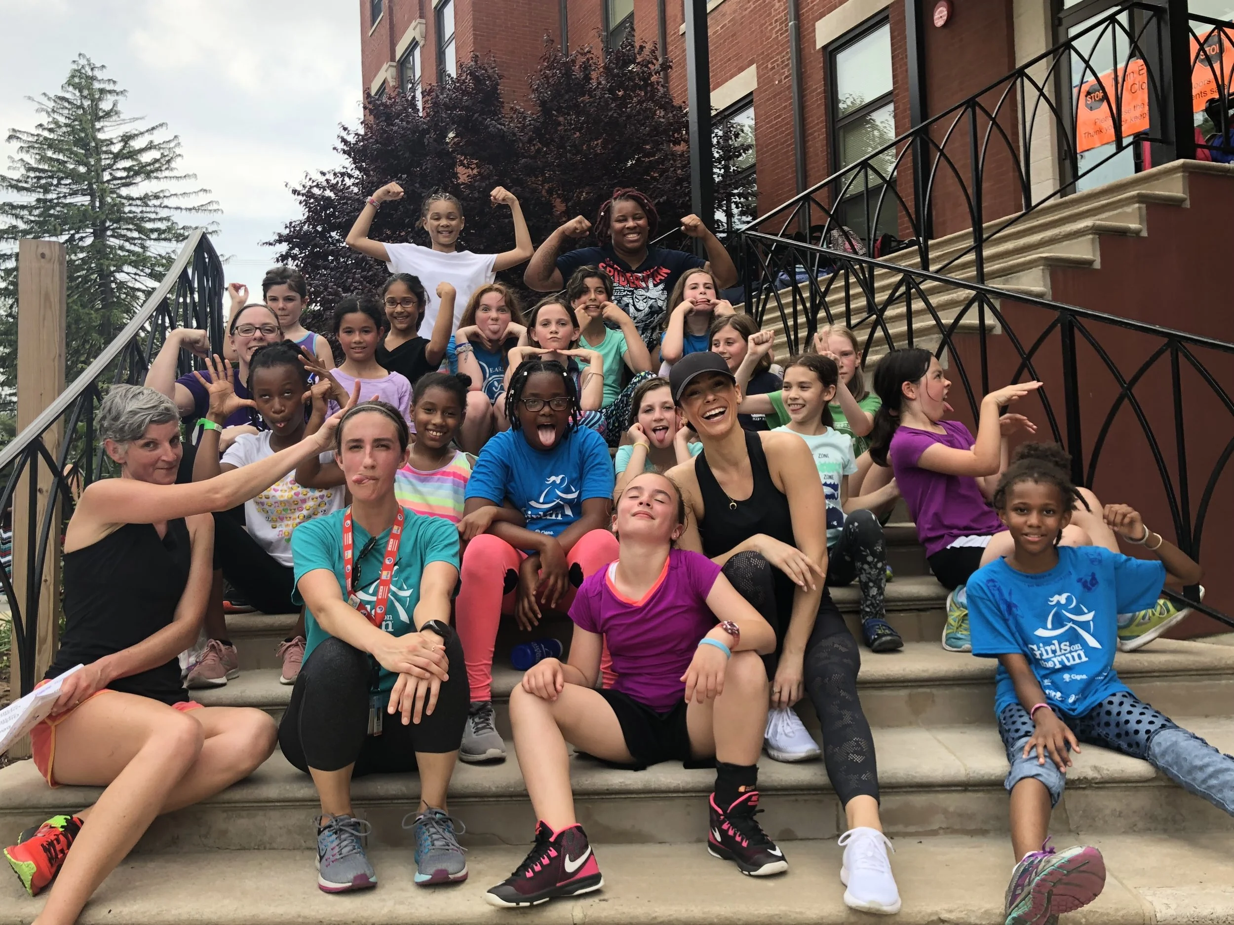 Gave a classroom talk to young girls of Girls on The Run non-profit about how to push yourself mentally through what your body is doing physically. Then we did a practice run for their 5K together.