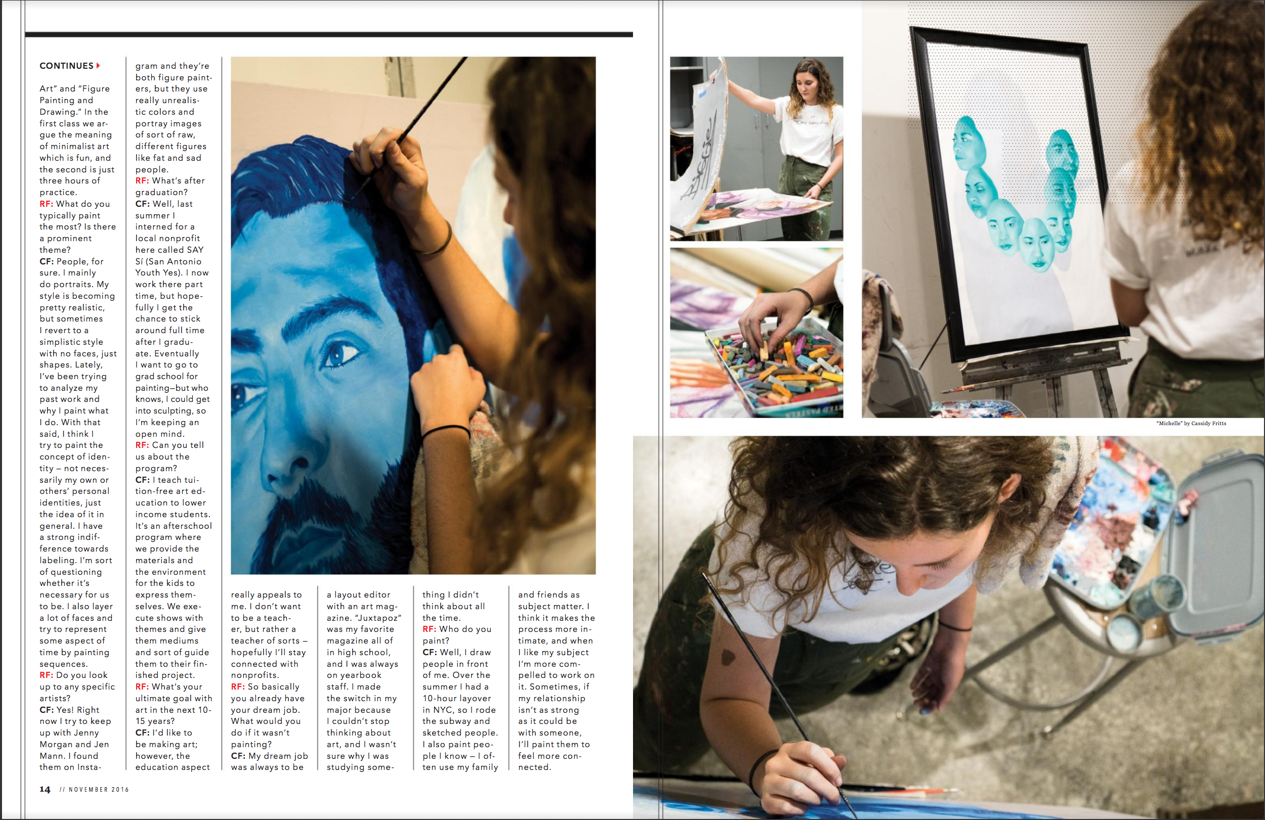 Cassidy Fritts, Nov 16' Study Breaks issue