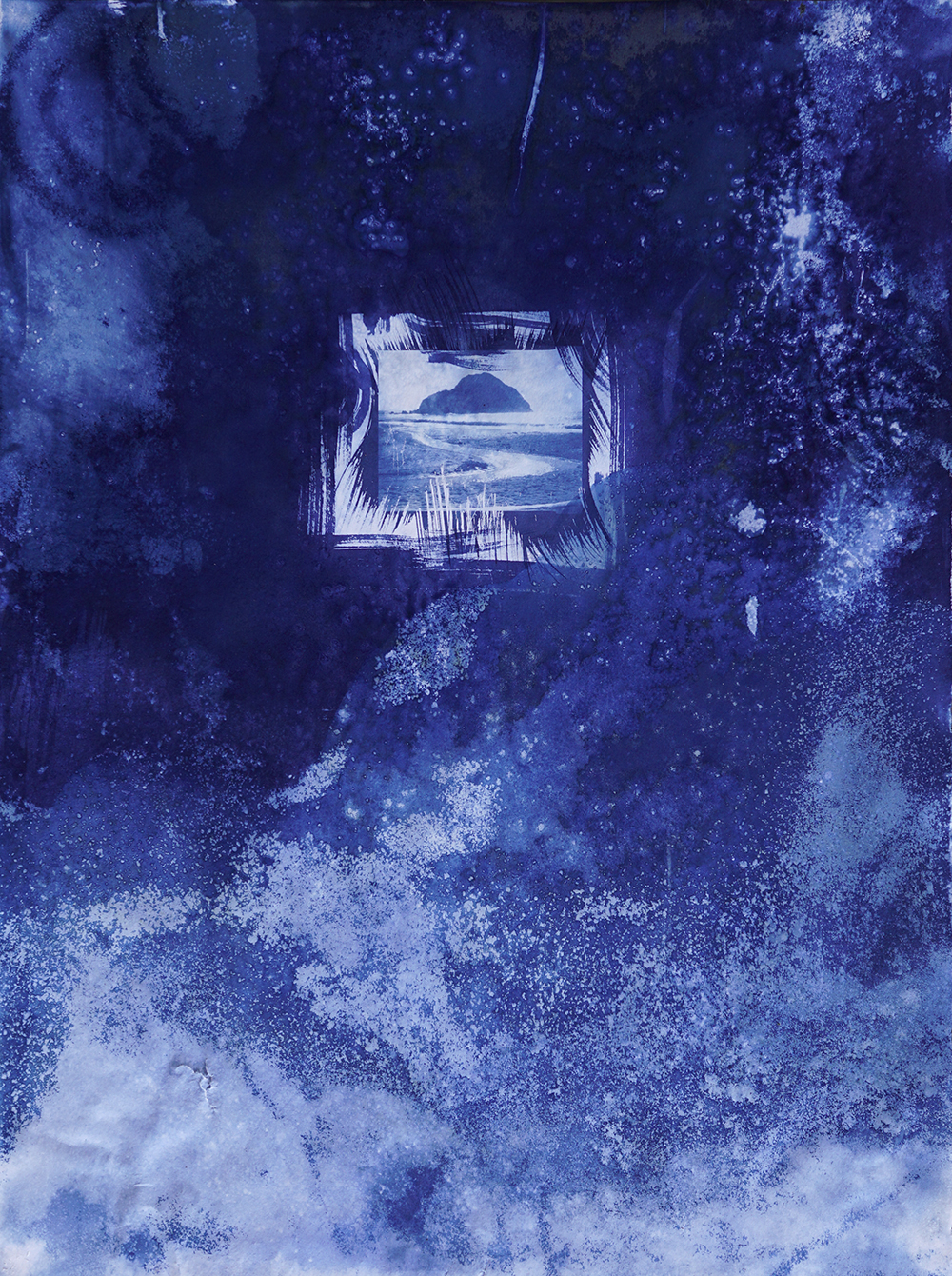 Too Little, Too Much , Marquis Jones (with Jonathan Marquis ), cyanotype