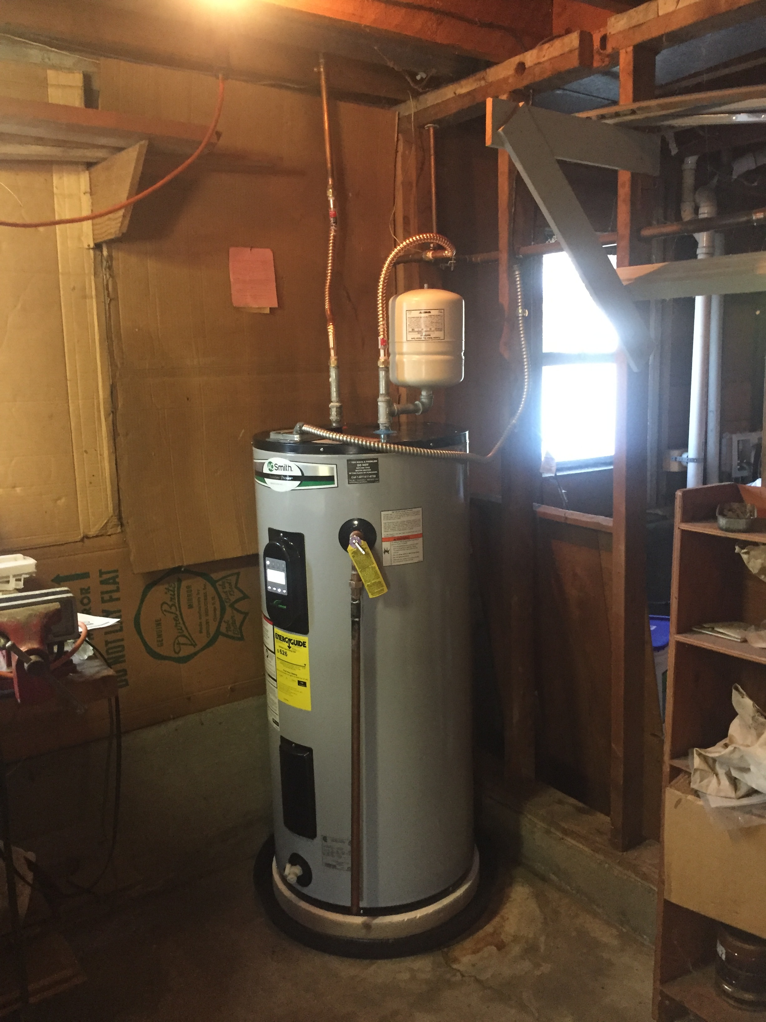 Water heater installation 