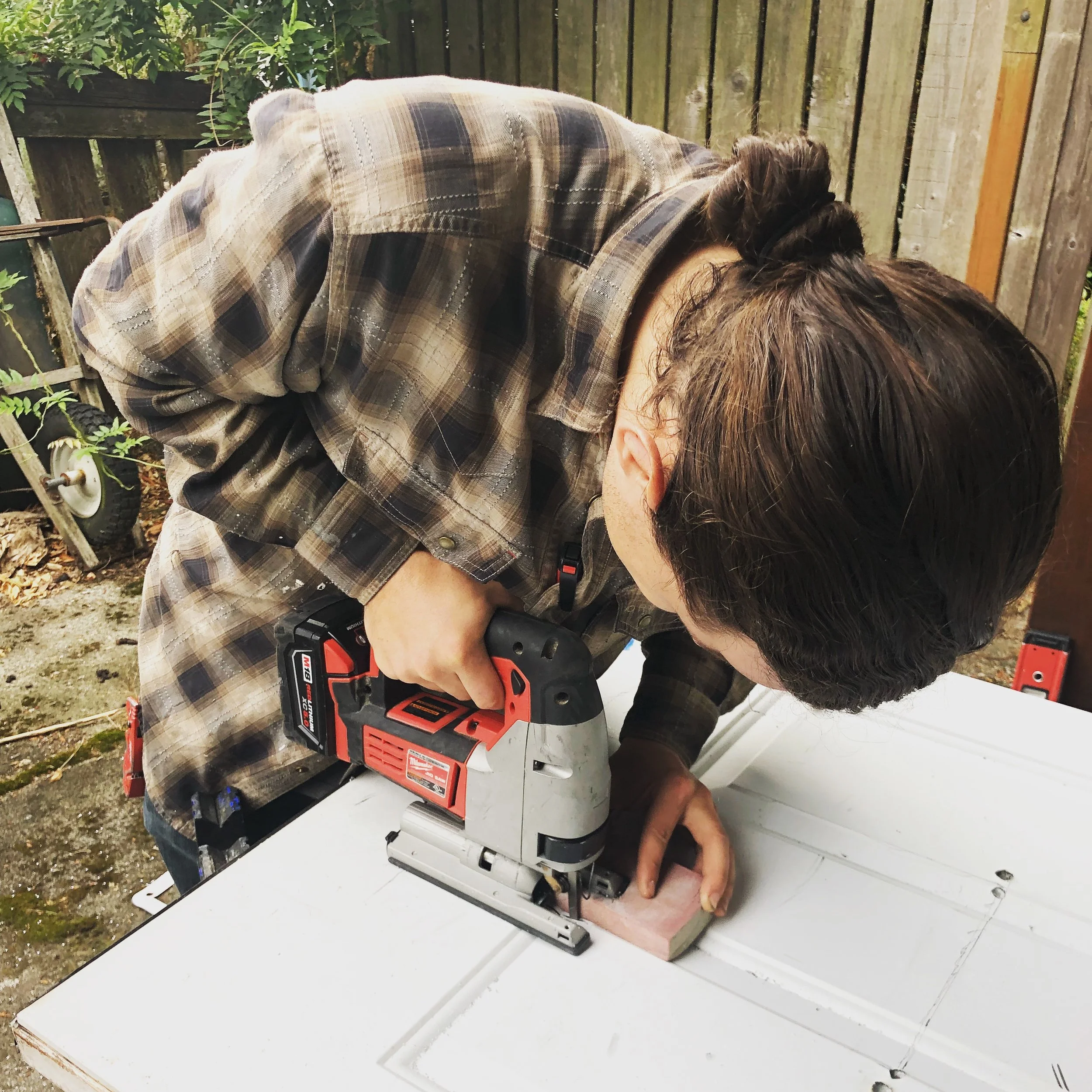 Doggy door installation 