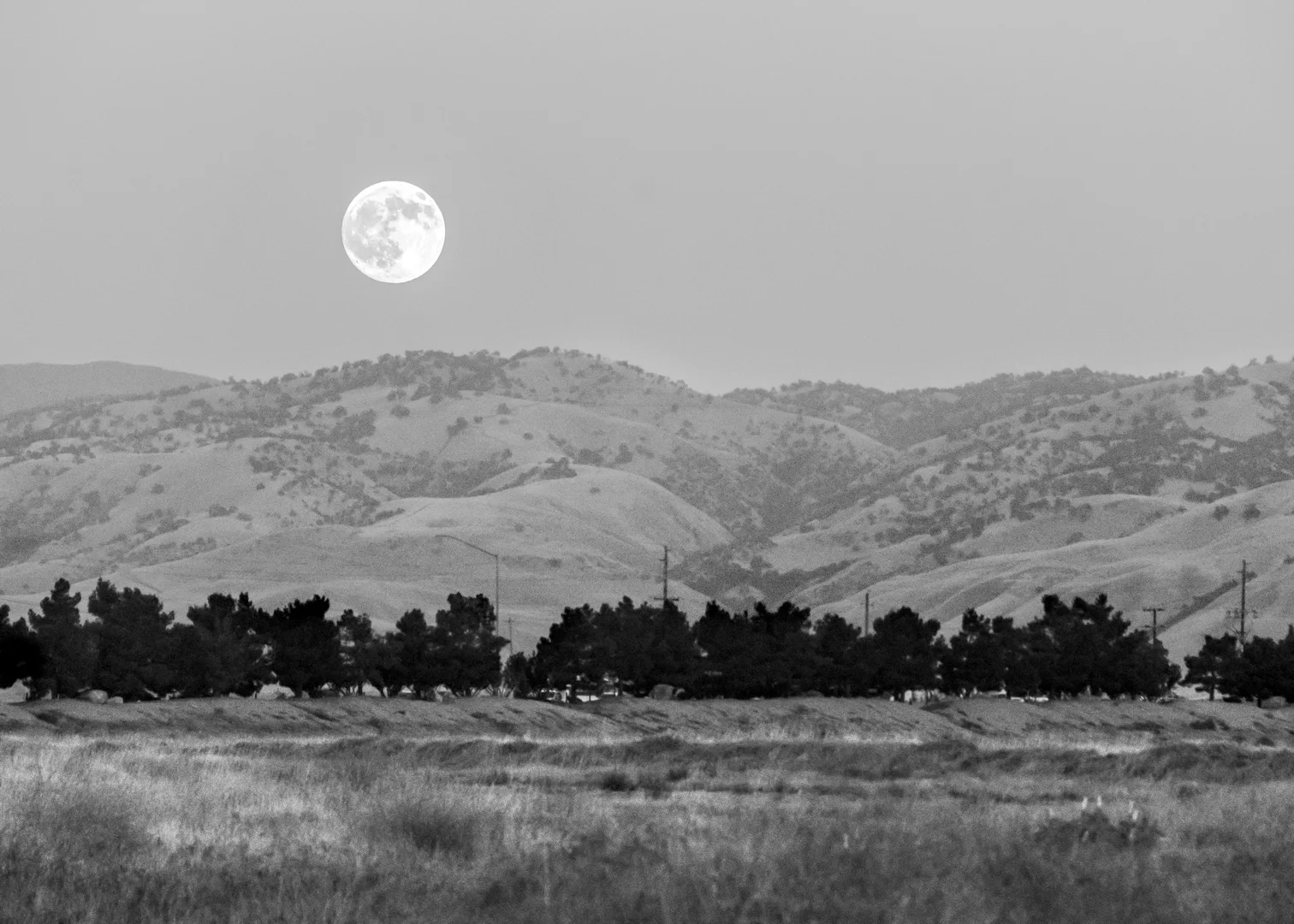 Full Moon, Bakersfield, CA.