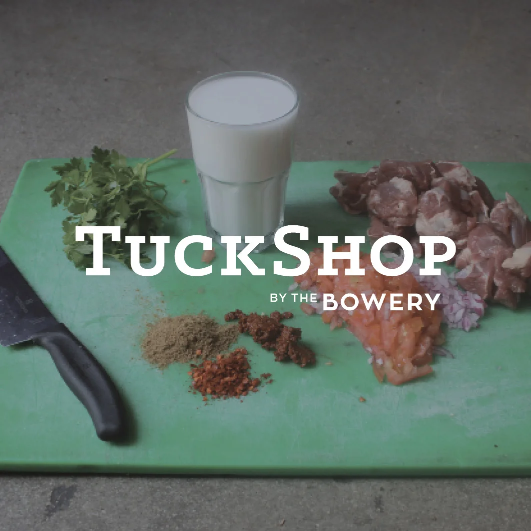 TuckShop We challenged the status quo and revolutionised lunch and perceptions, for 400 office based people in the heart of Sandton at 3 Sandown Valley Crescent. We closed their boring canteen and opened the first TuckShop, which is what we call our office based eatery. The name TuckShop evokes memories of a once a week childhood treat. And make no mistake, every Tuck Shop meal is a treat. We offer 3 of them a day on a full à la carte menu that changes seasonally and never gets repeated within a 6 to 16 week cycle. This really is restaurant quality food at affordable prices. Goodbye Canteens. Forever. For more info contact us here: tuckshop@thebowery.co.za