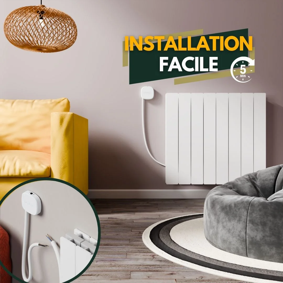 installation-électrique-heatzy-radiateur