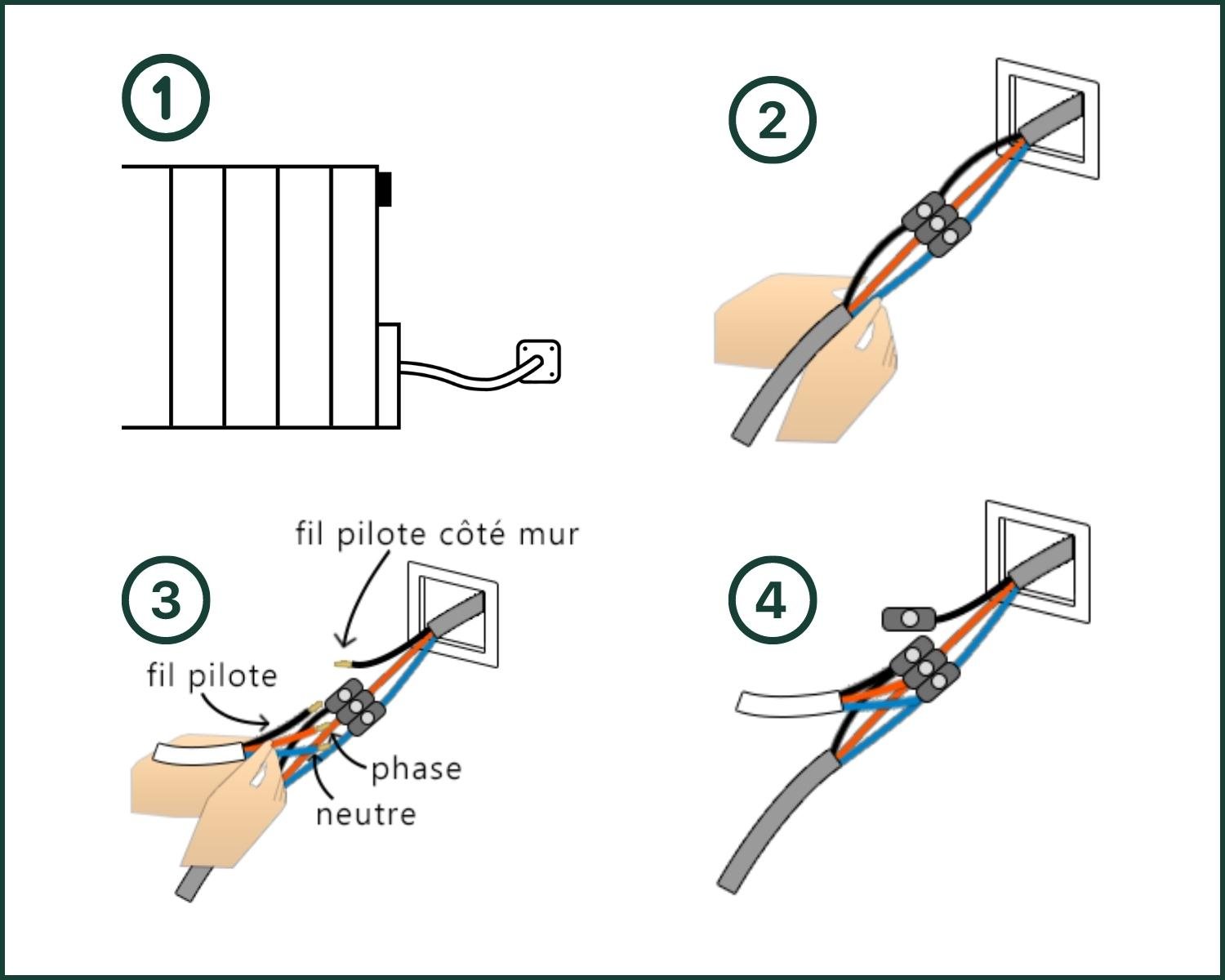 Programmateur Chauffage électrique Fil Pilote 2 Zones Programmateur connecté wifi - radiateur électrique — Heatzy