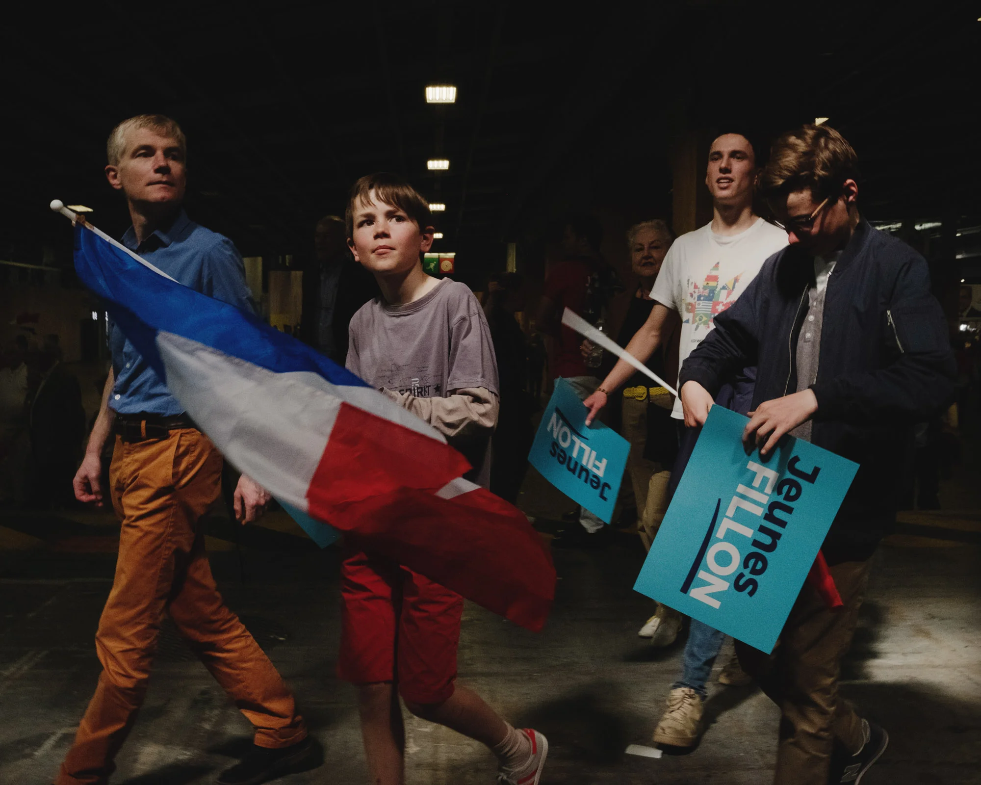 Meeting de François Fillon, en pleine tourmente judiciaire, avant le premier tour, Paris, 9 avril.