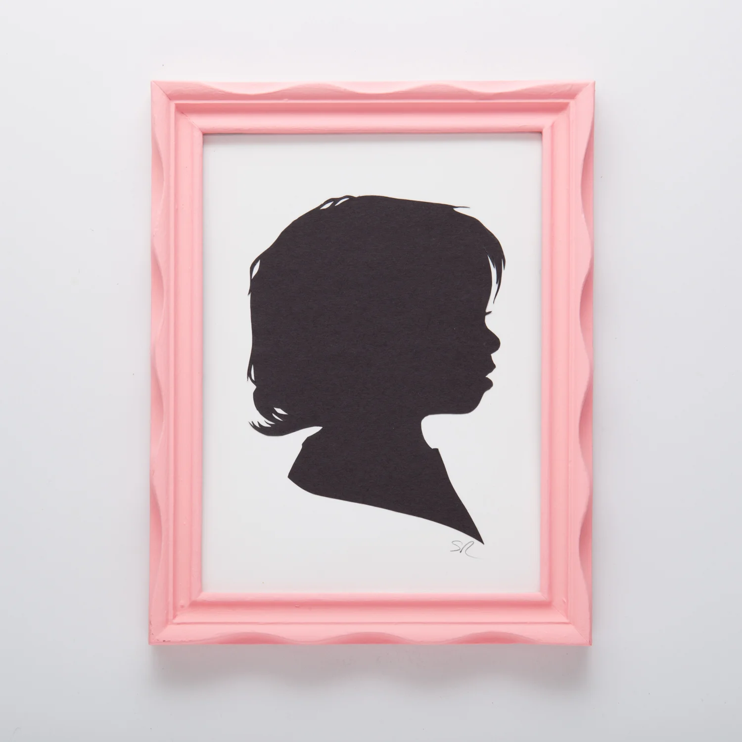 Silhouette portrait example - child
