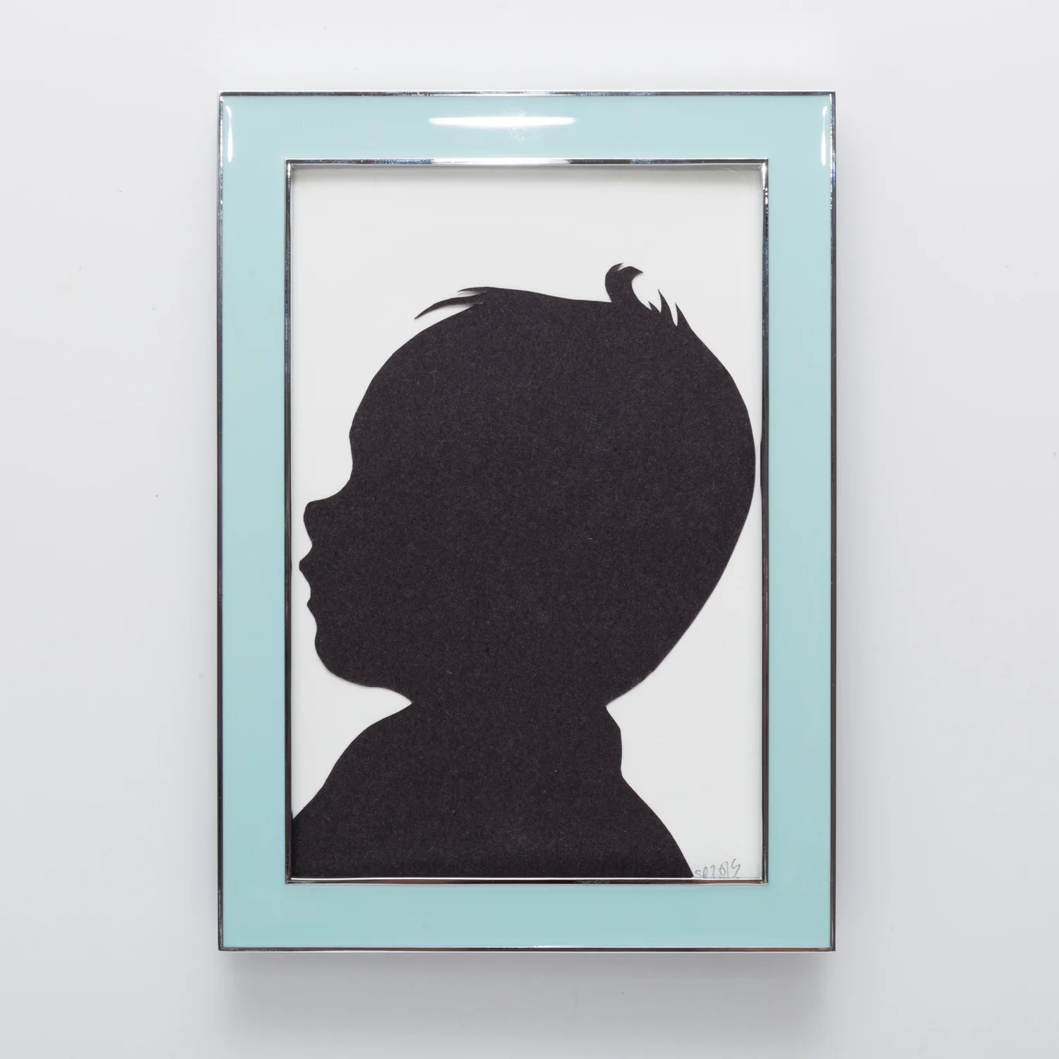 Silhouette portrait example - baby