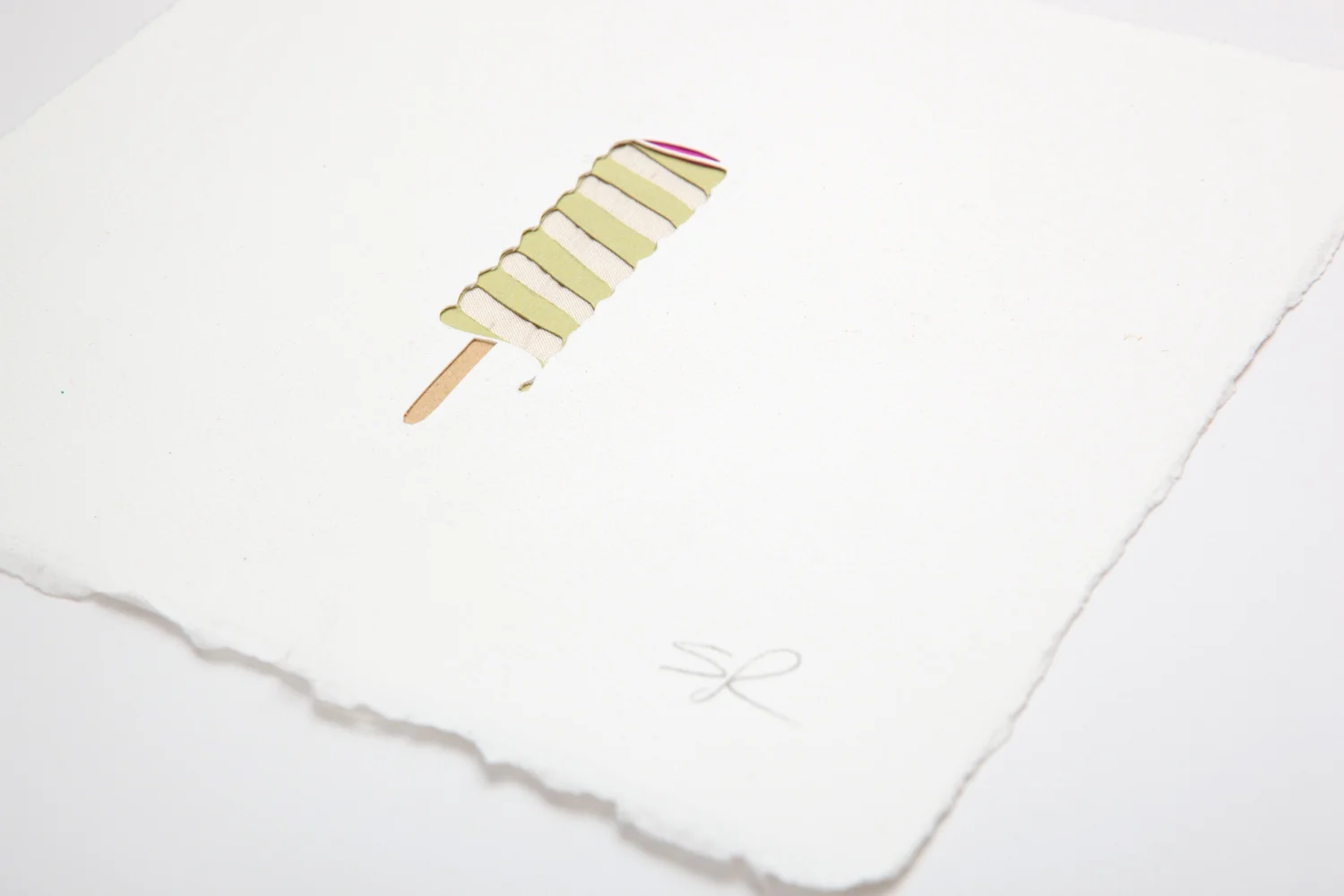 Miniature Twister ice cream in detail