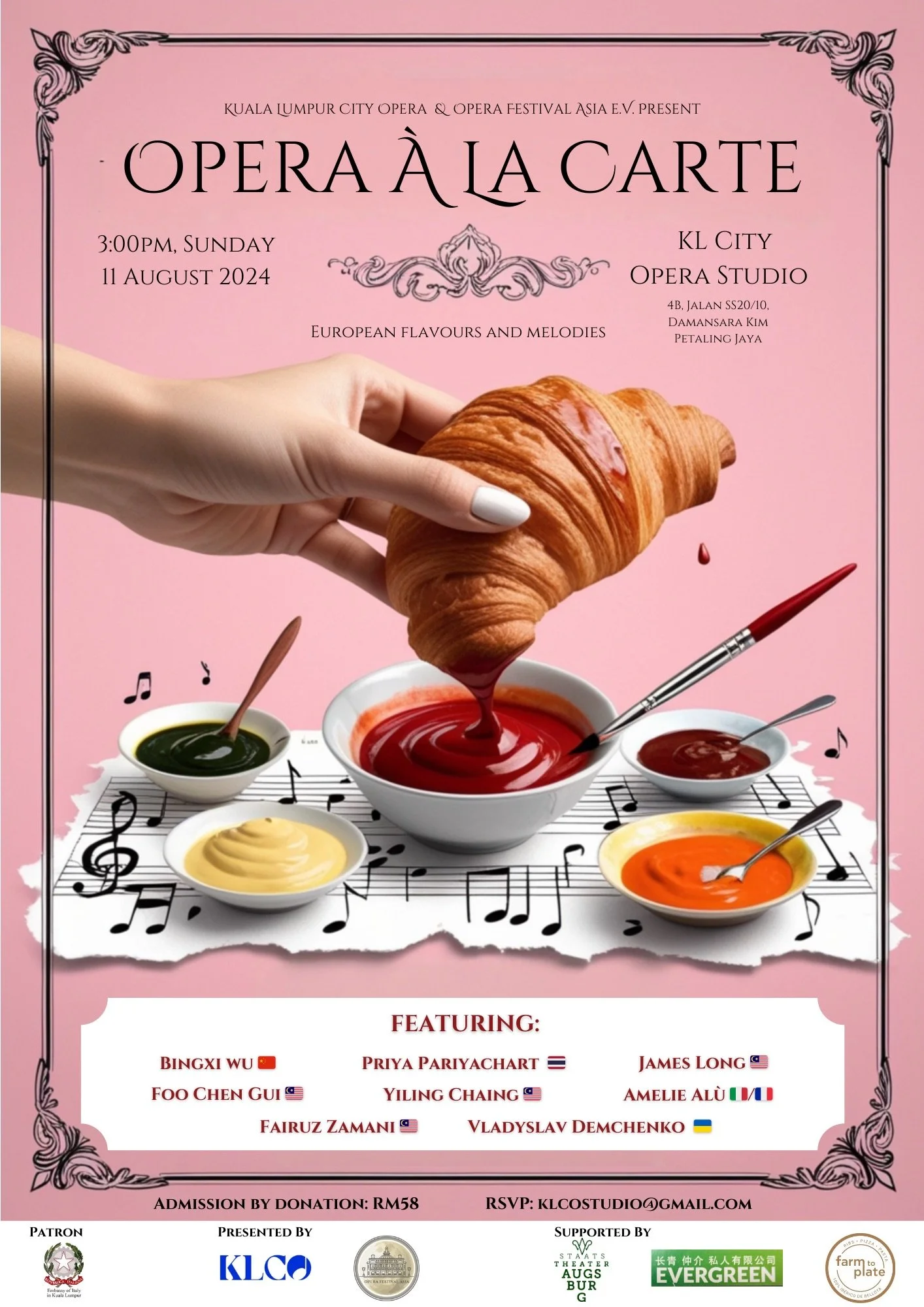 Program For Opera KL CITY OPERA — 2024 Programs