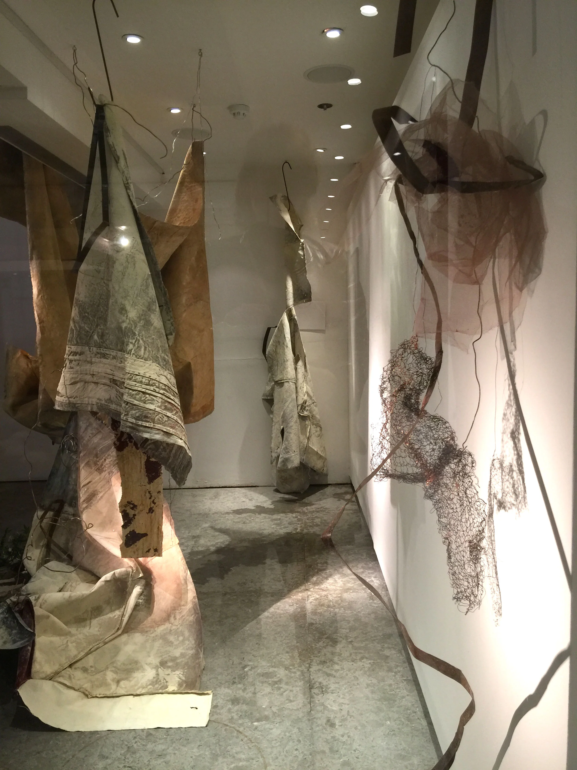 close up view of 'Moments of Expulsion' installation © Jo Scorah