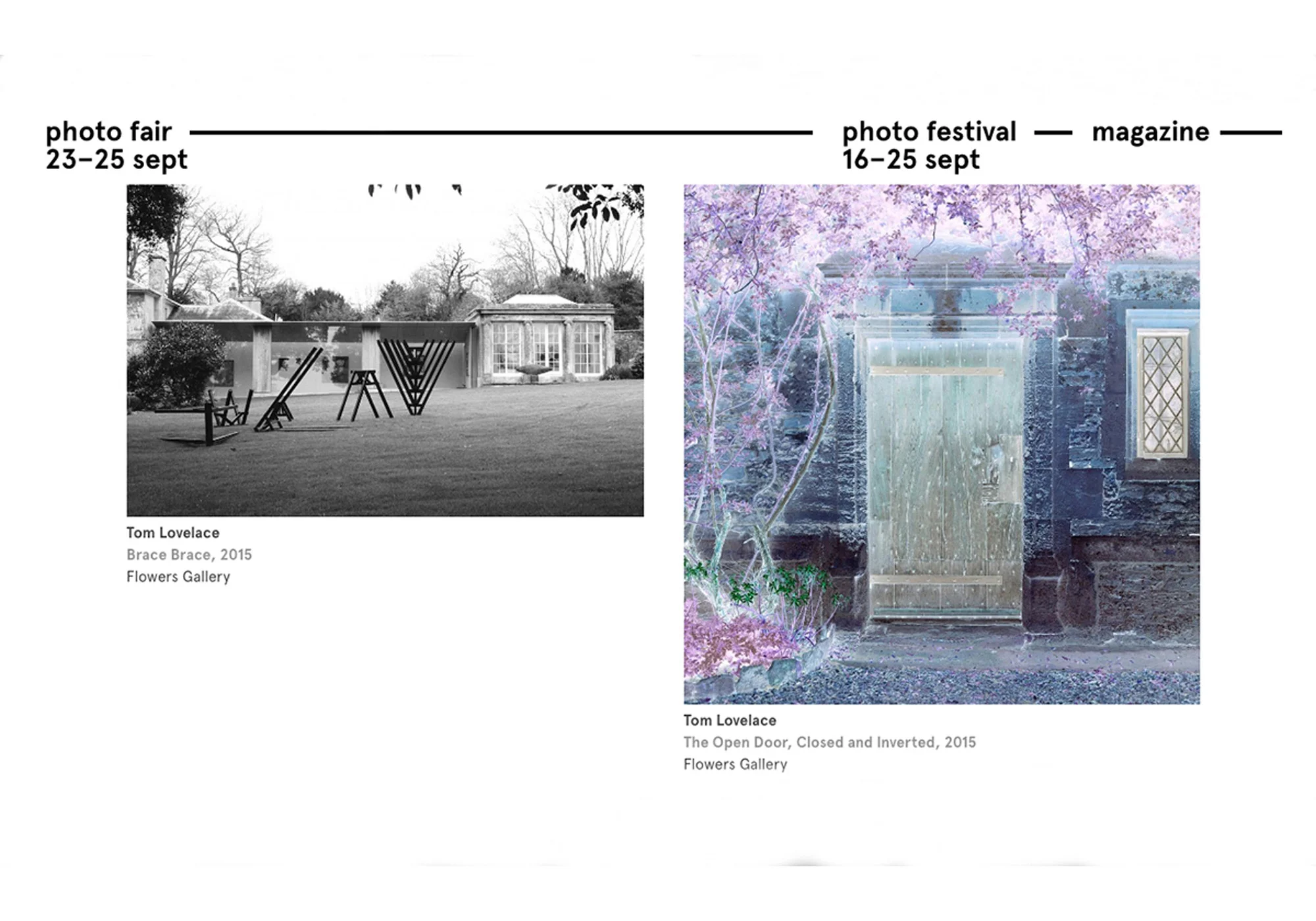 Unseen Art Fair Amsterdam Delighted to be exhibiting at the forthcoming Amsterdam Unseen Art Fair, with Flowers Gallery 23-25 September Westergasfabriek Klönneplein 1 1014 DD Amsterdam The Netherlands Information here
