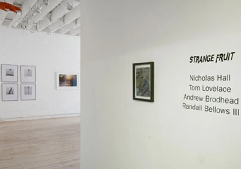 Strange Fruit RARE is pleased to present Strange Fruit, a group exhibition of photo-based work by Randall Bellows III (Denver, Colorado); Andrew Brodhead (Savannah, Georgia); Nicholas Hall (Brooklyn, New York); and Tom Lovelace (London, UK). Exhibition dates: 28 June – August 9.