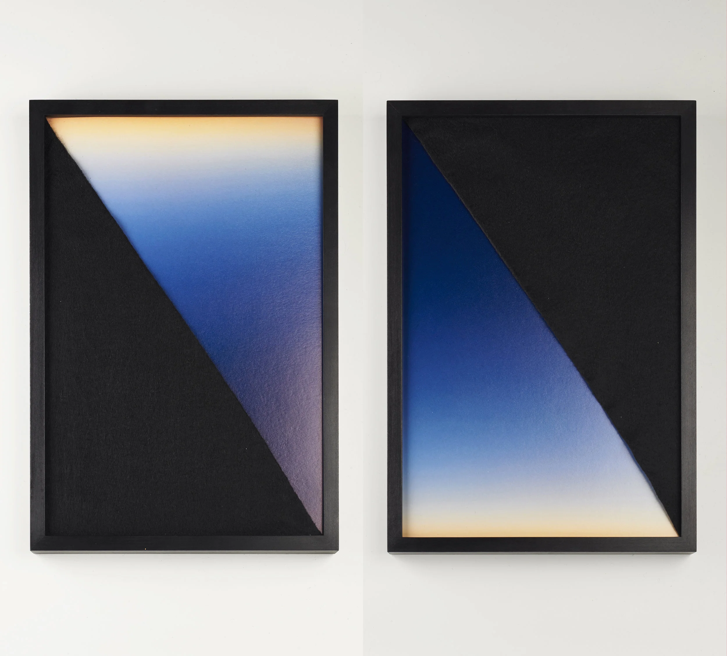 Drape Works Untitled Drape, Diptych, 2019. Unique Collages