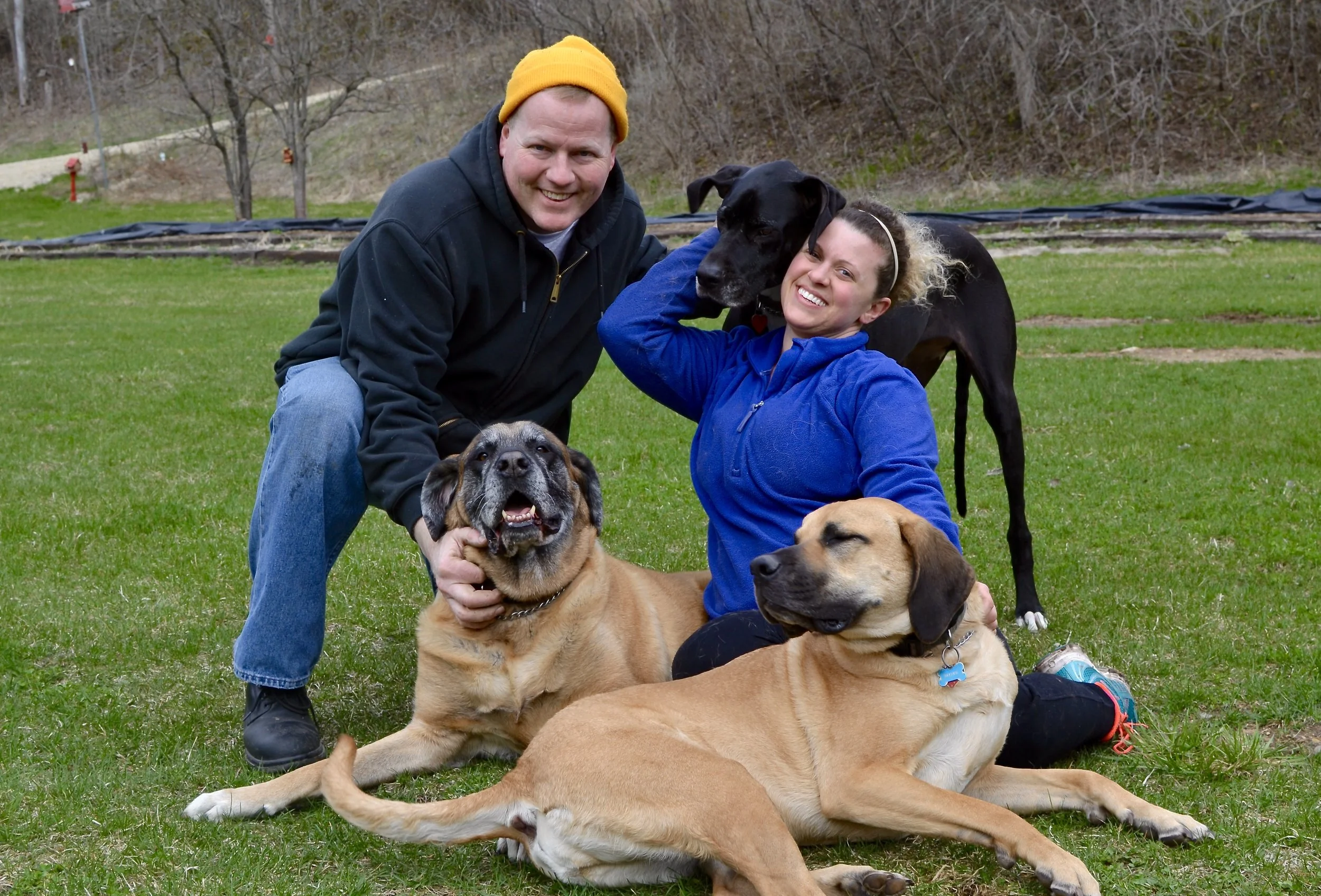 clockwise from top: Charles, Jari, Kacey, Beezer and Sydney