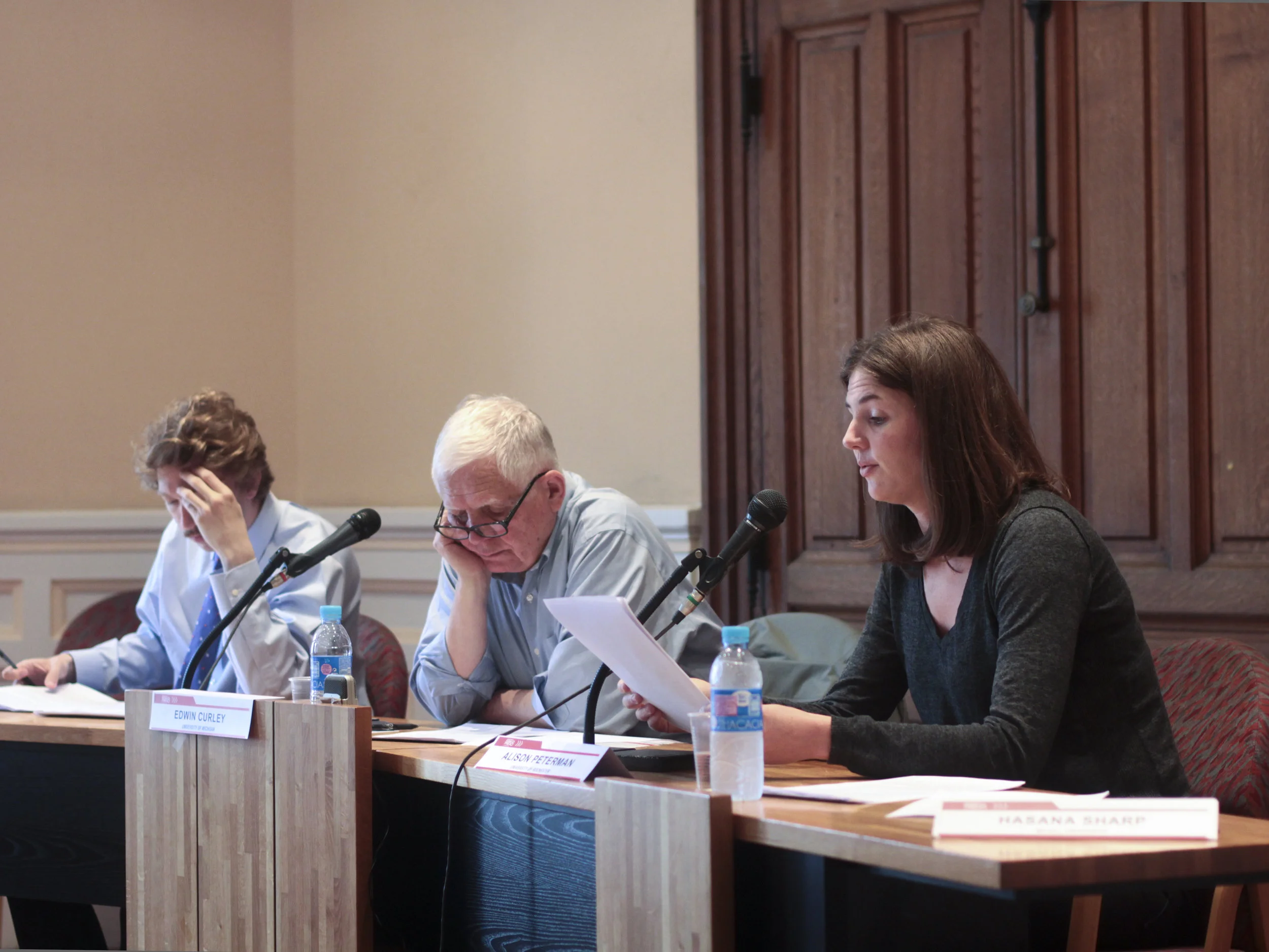 Jack Stetter, Edwin Curley et Alison Peterman