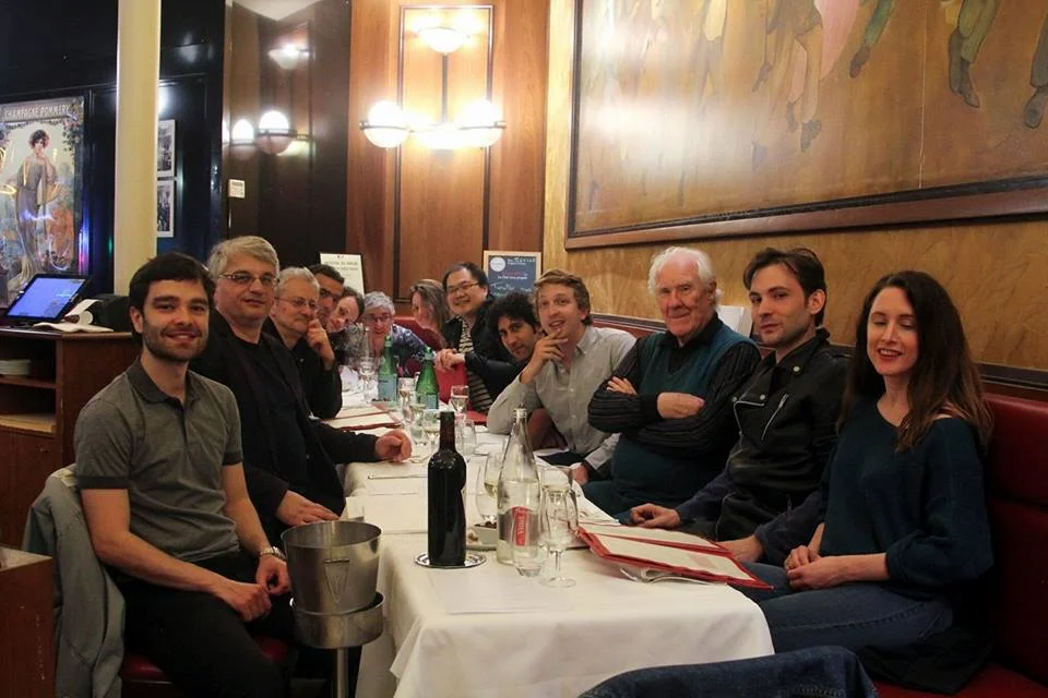L'équipe du Séminaire dîne avec Badiou