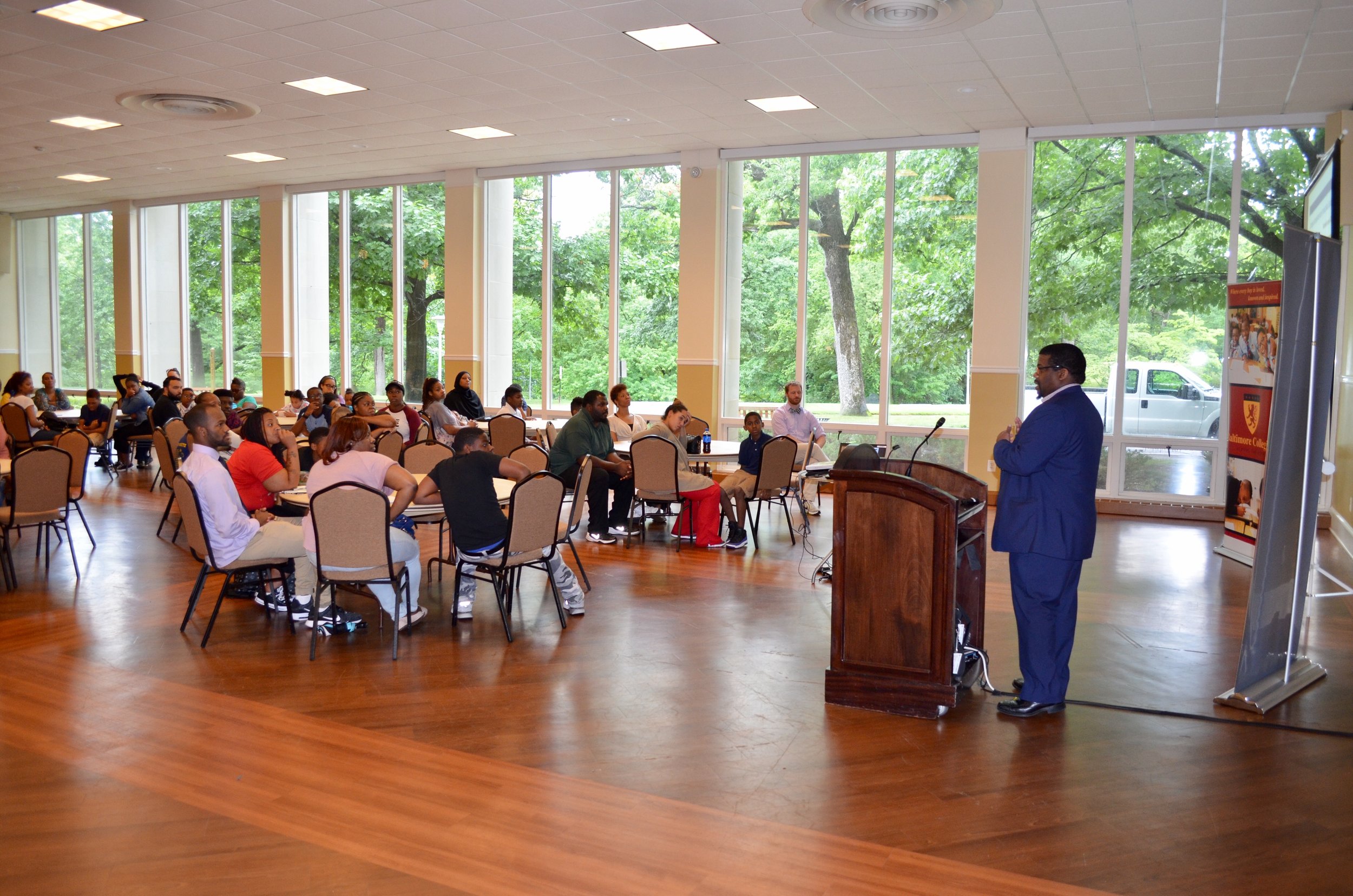 Kevin Hudson addresses Prep@Collegiate families