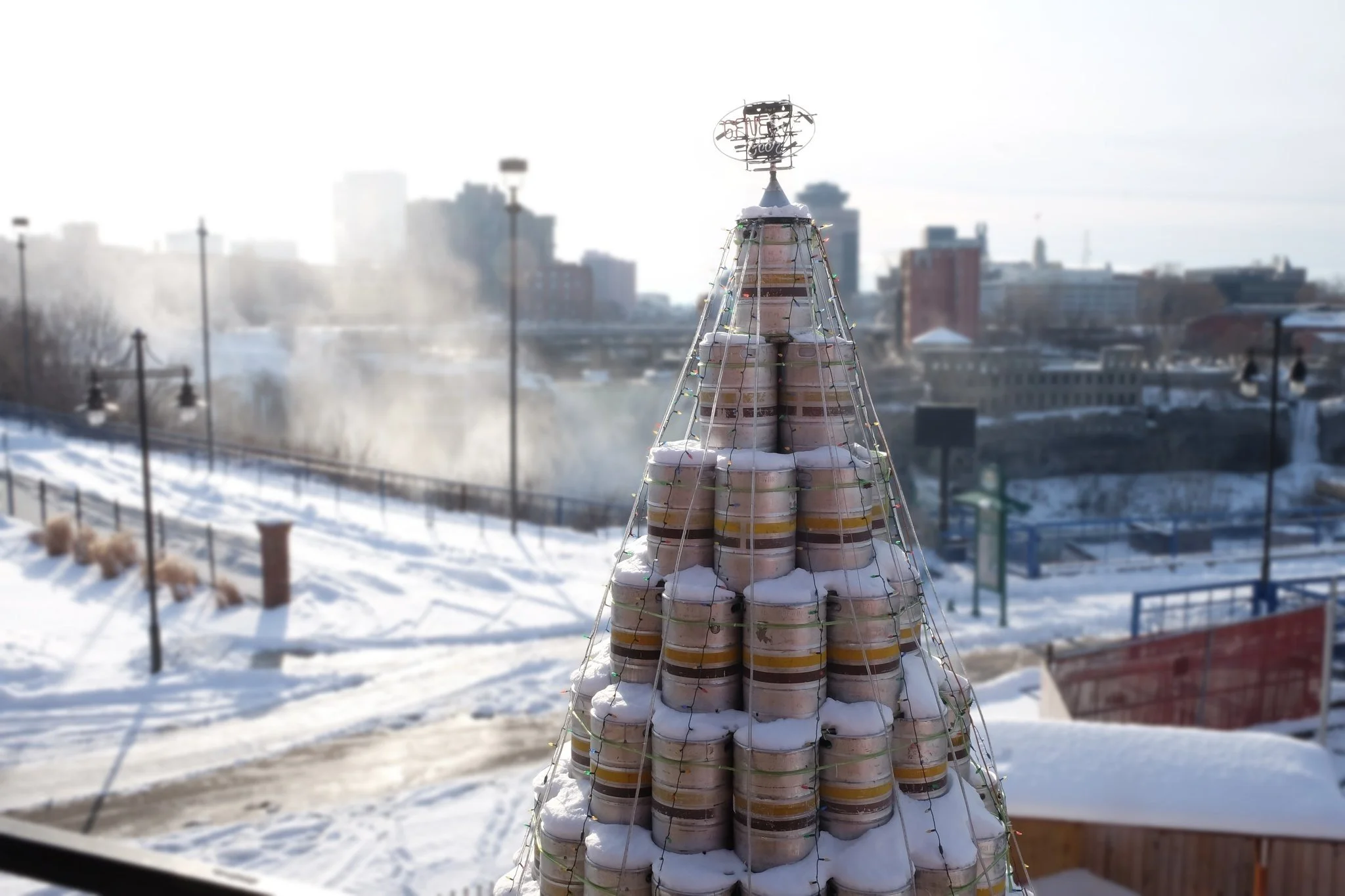 Canandaigua Breweries' Keg Tree Lighting