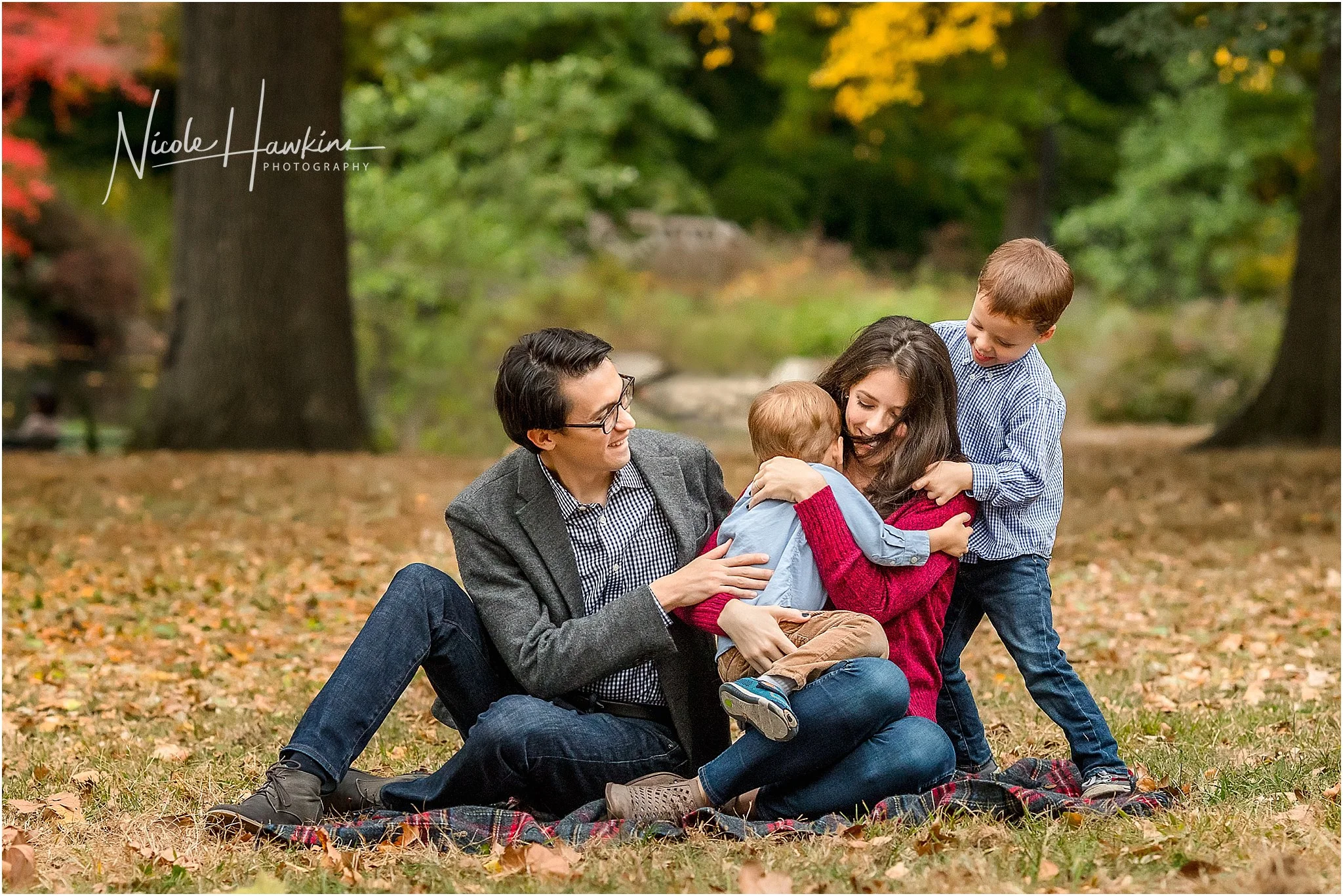 Joyful NJ Family Fall Portraits - NJ and NYC Family Photographer