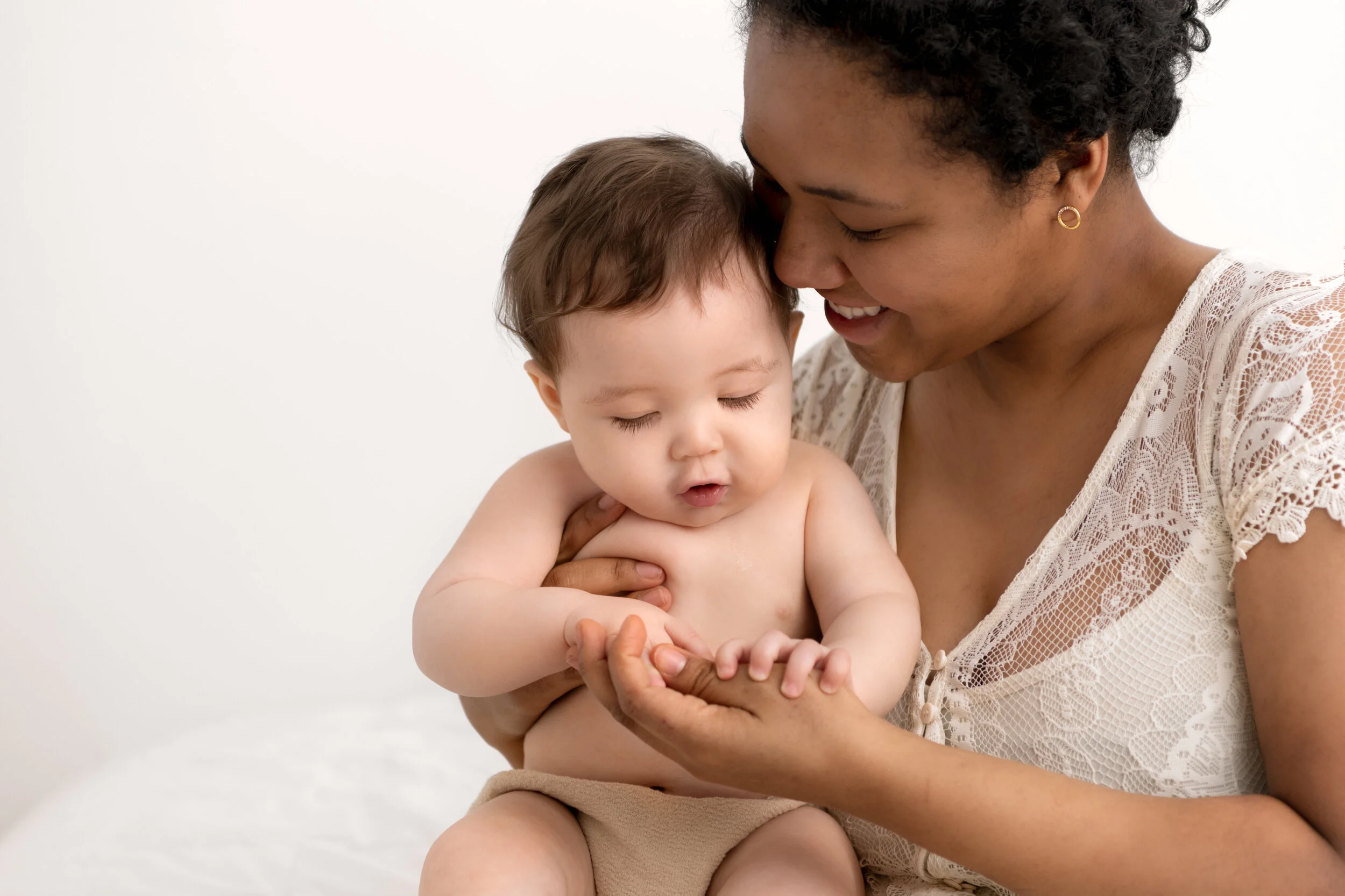 North Jersey Baby Photographer | Studio baby and motherhood portrait session in Maplewood, NJ