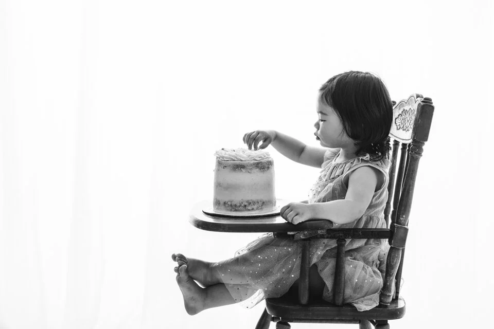 Second birthday portraits in the Maplewood NJ family photography studio
